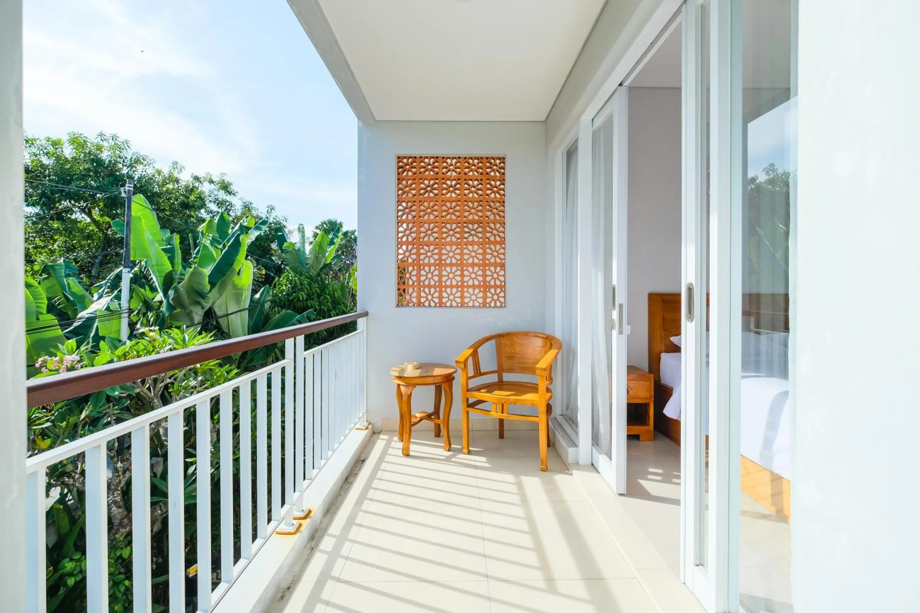 Balcony/Terrace in Dharma Guest House Seminyak RedPartner