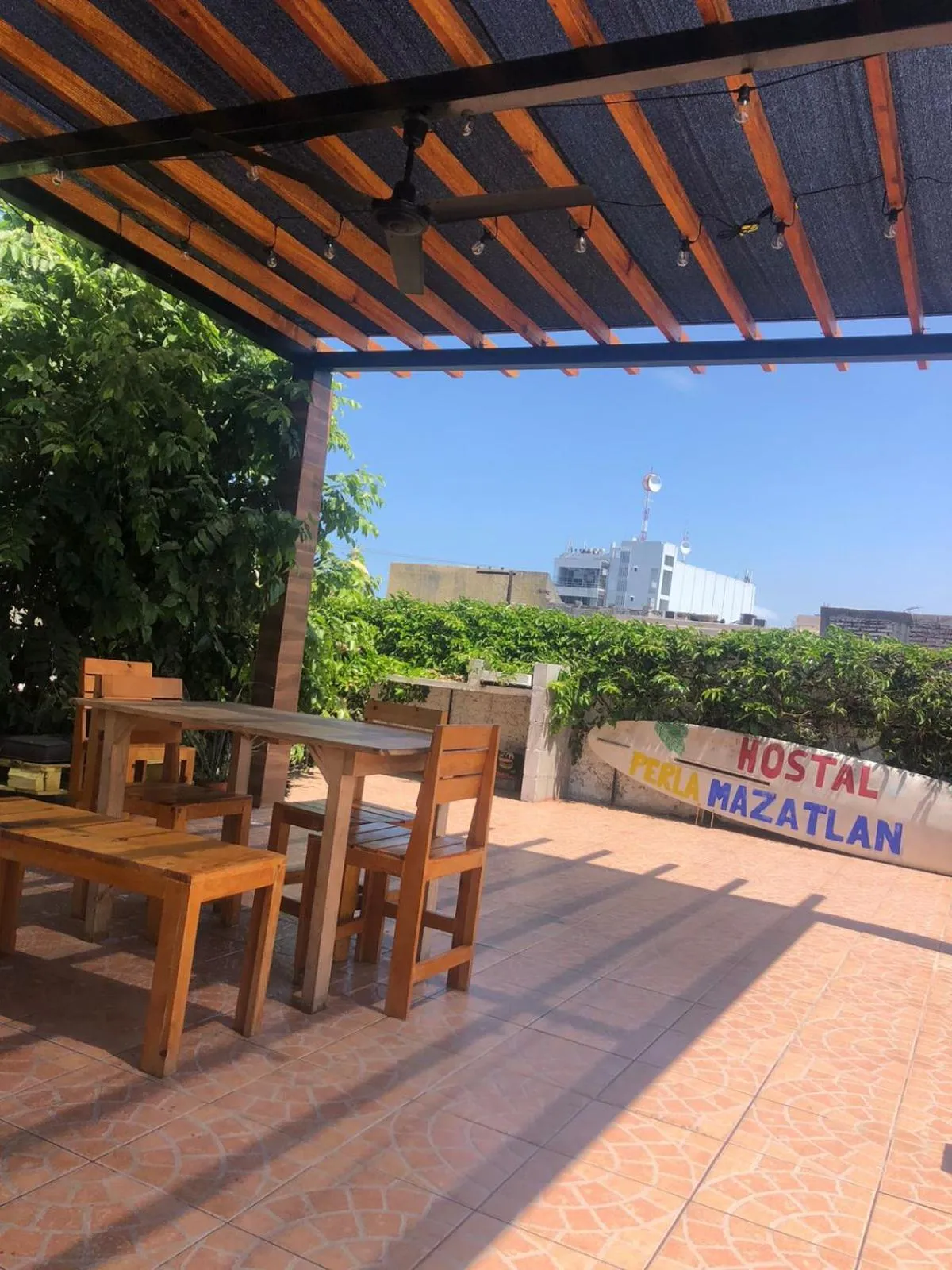 Patio in Hotel Perla Mazatlan