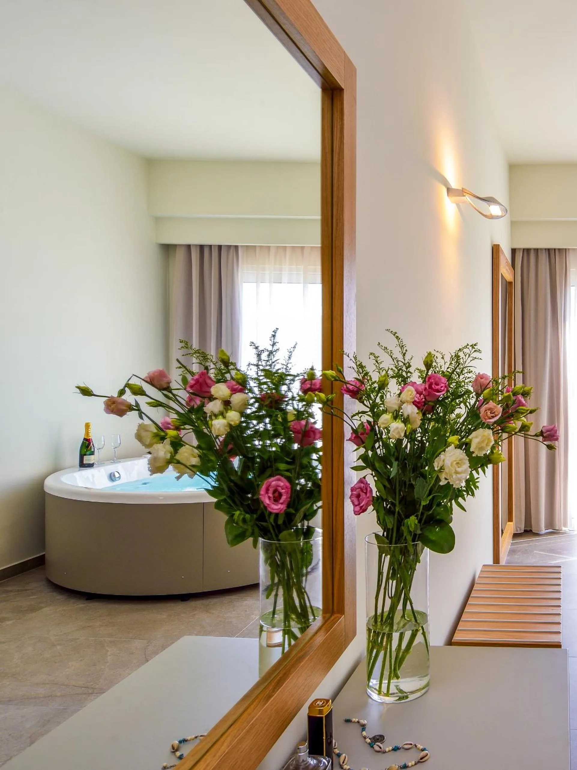 Bathroom, Bed in Elia Platanias