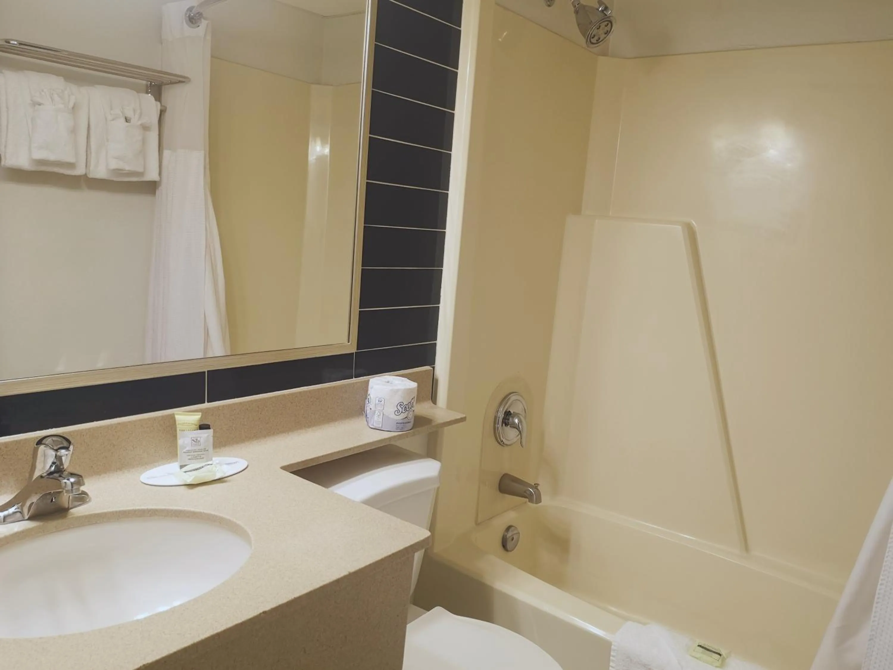 Bathroom in Travelodge by Wyndham Edmonton West
