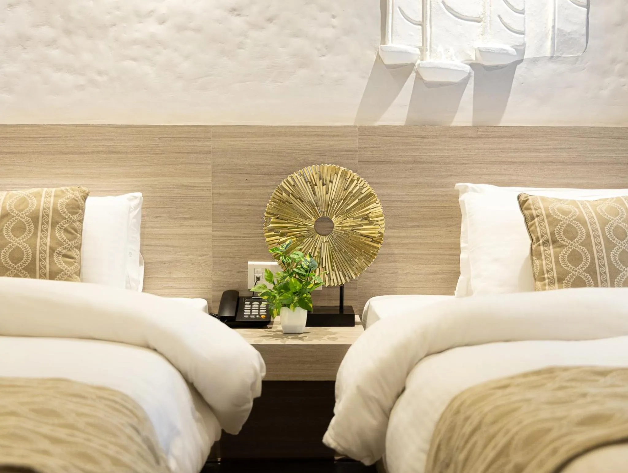 Bed in Vastu Boutique Hotel