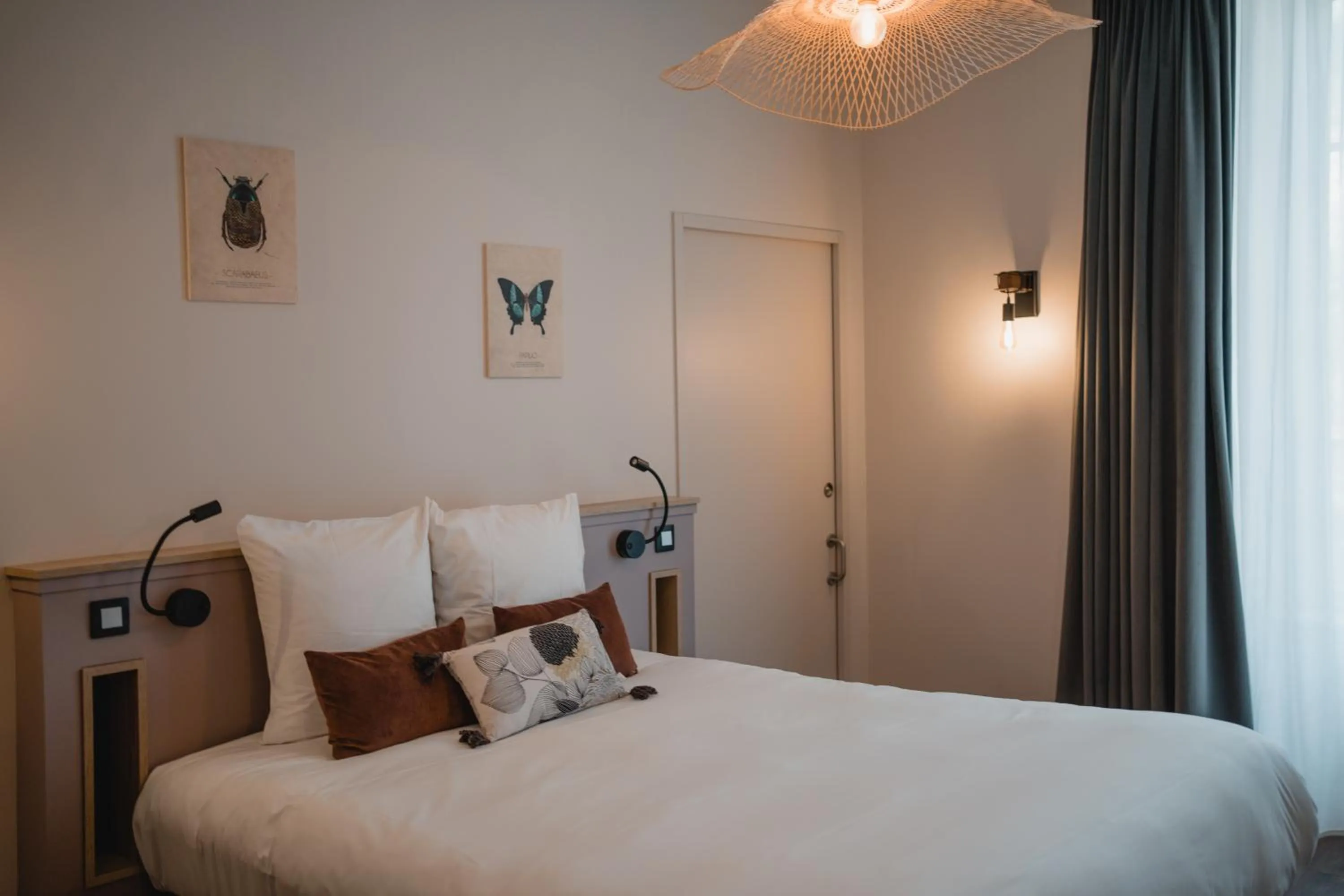 Bed in Hôtel-Restaurant Villa Métis