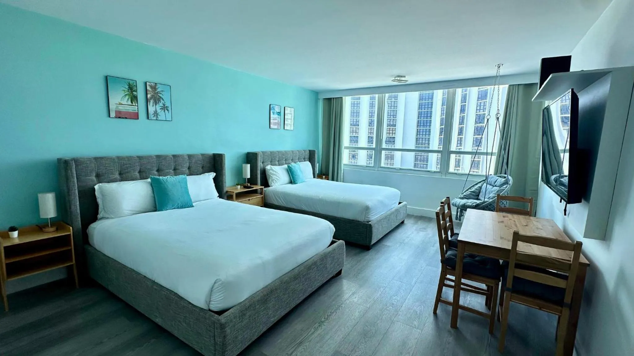 Bed in SeaStays Apartments