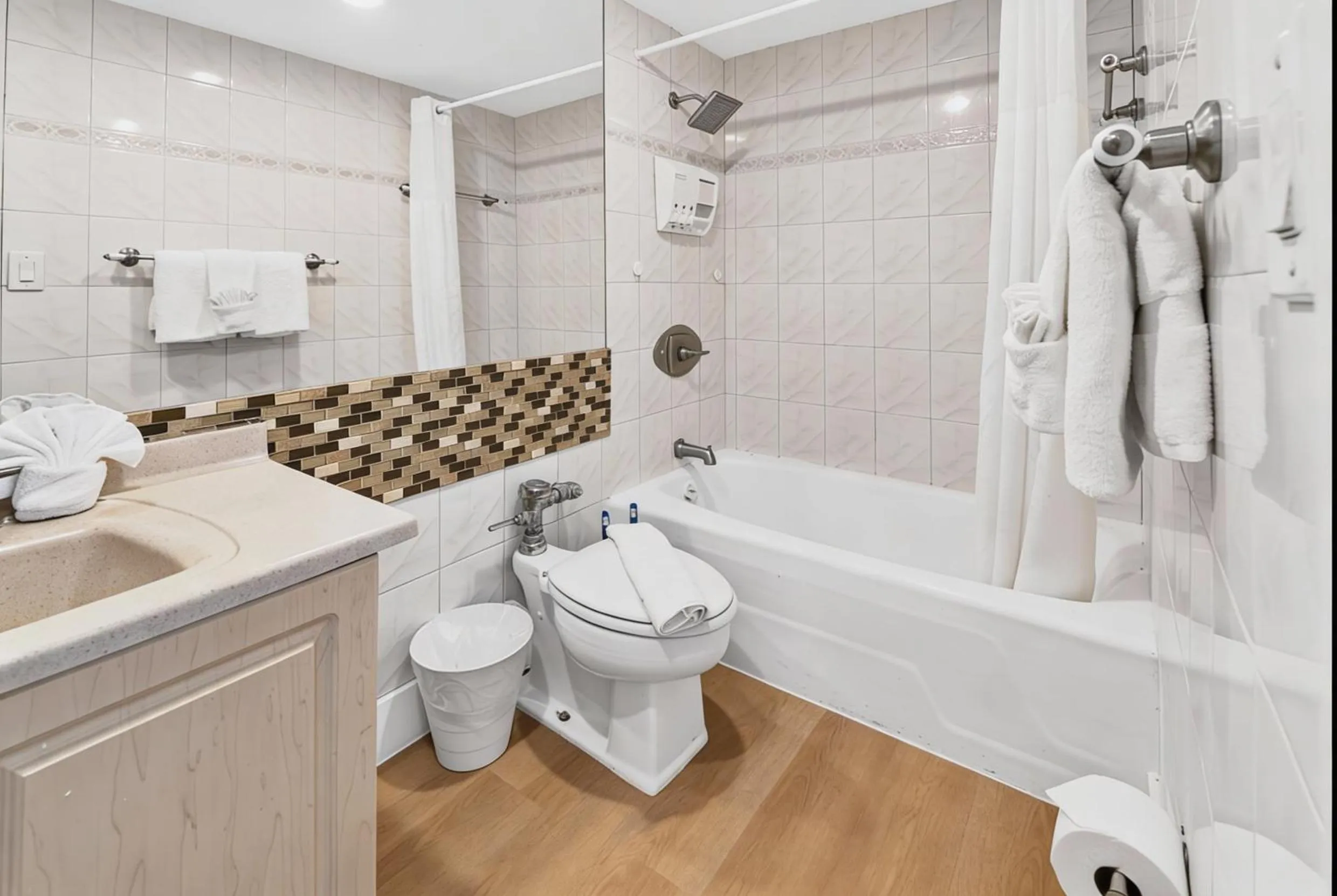 Shower in SeaStays Apartments