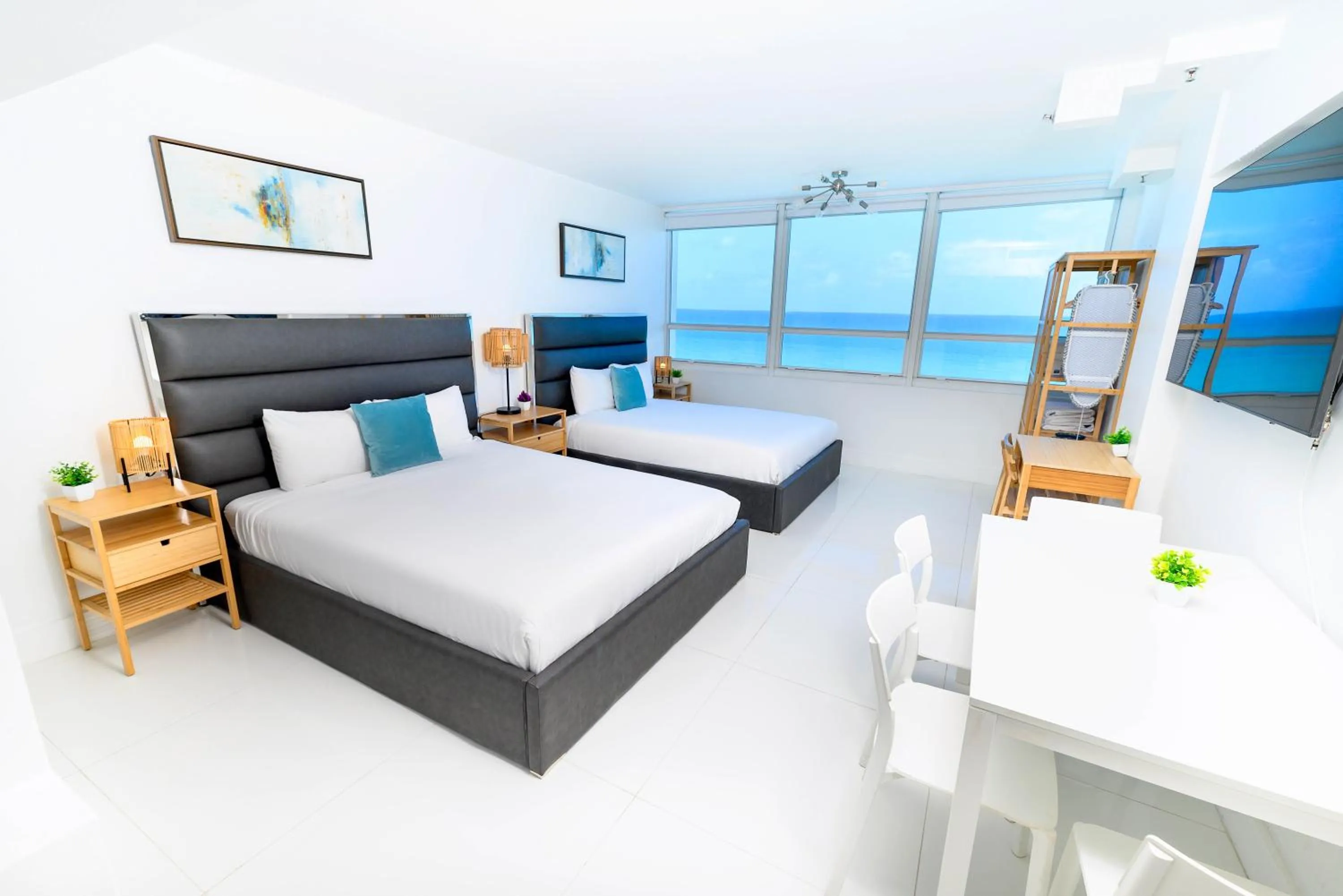 Bed in SeaStays Apartments