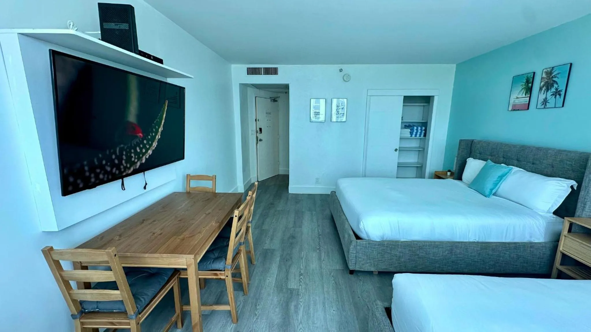 Bed in SeaStays Apartments