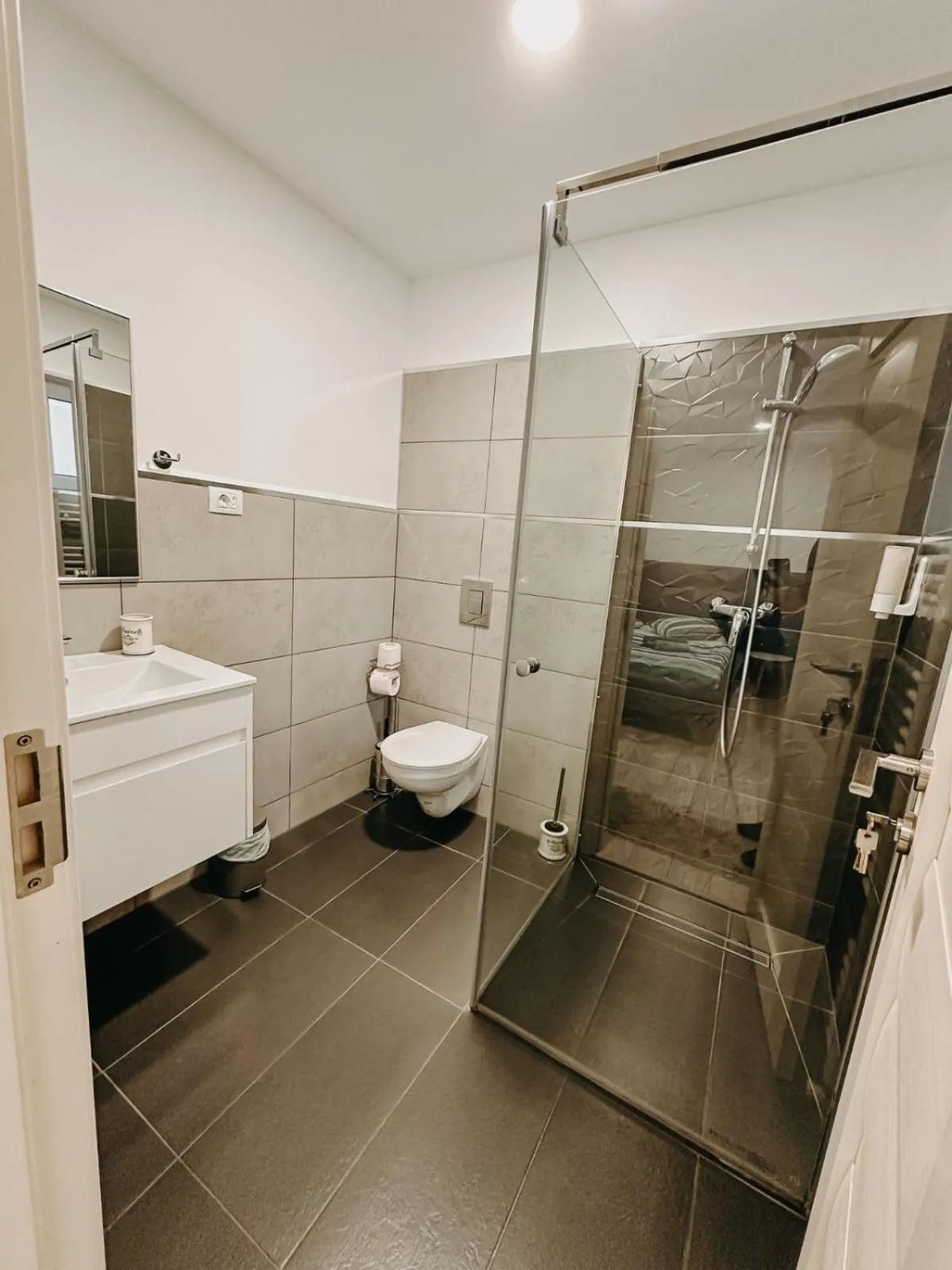 Shower in Marcos Apartments Victoriei - self check-in