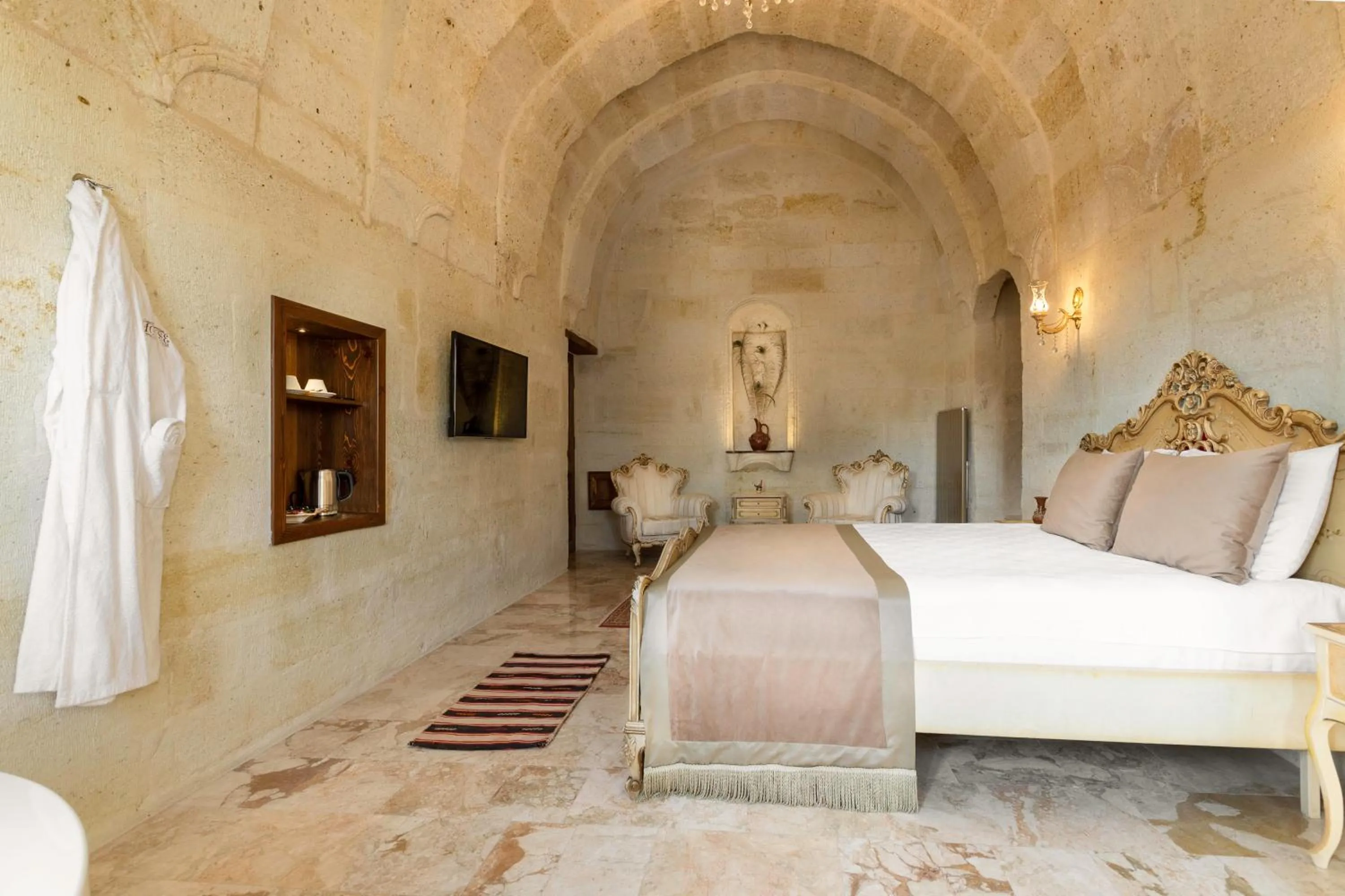 Bed in House 1938 Special Cave Hotel