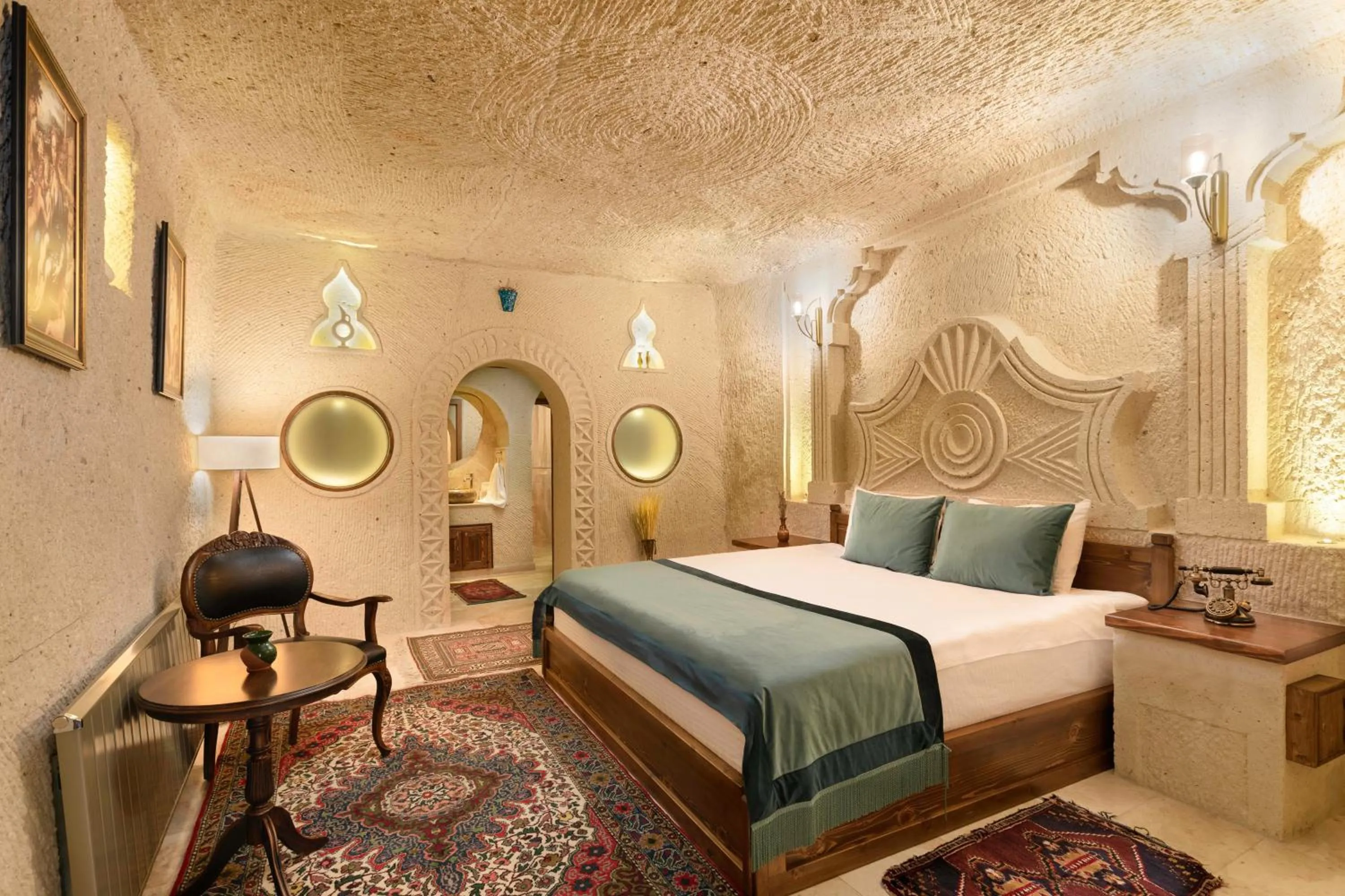 Bed in House 1938 Special Cave Hotel