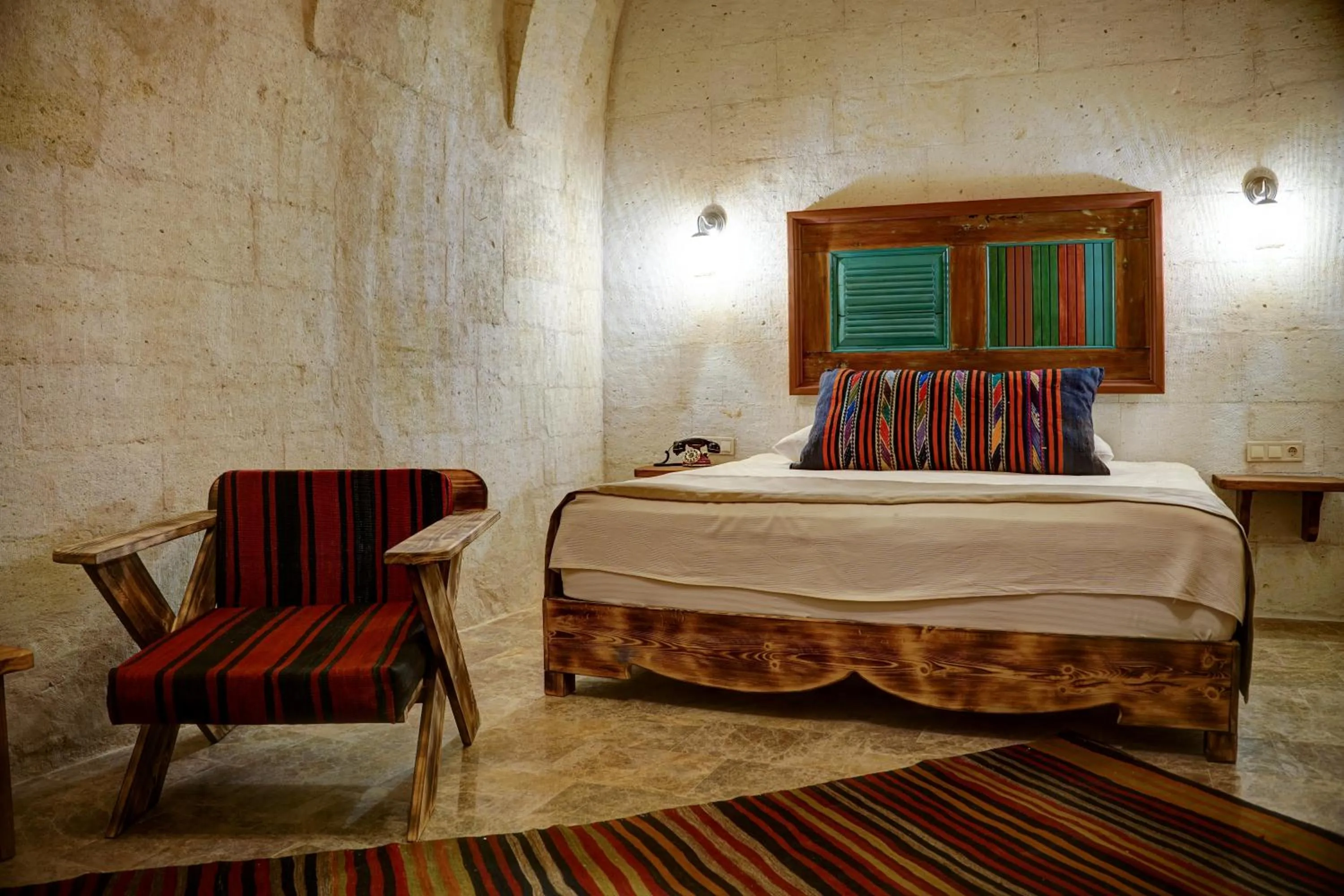 Bed in House 1938 Special Cave Hotel