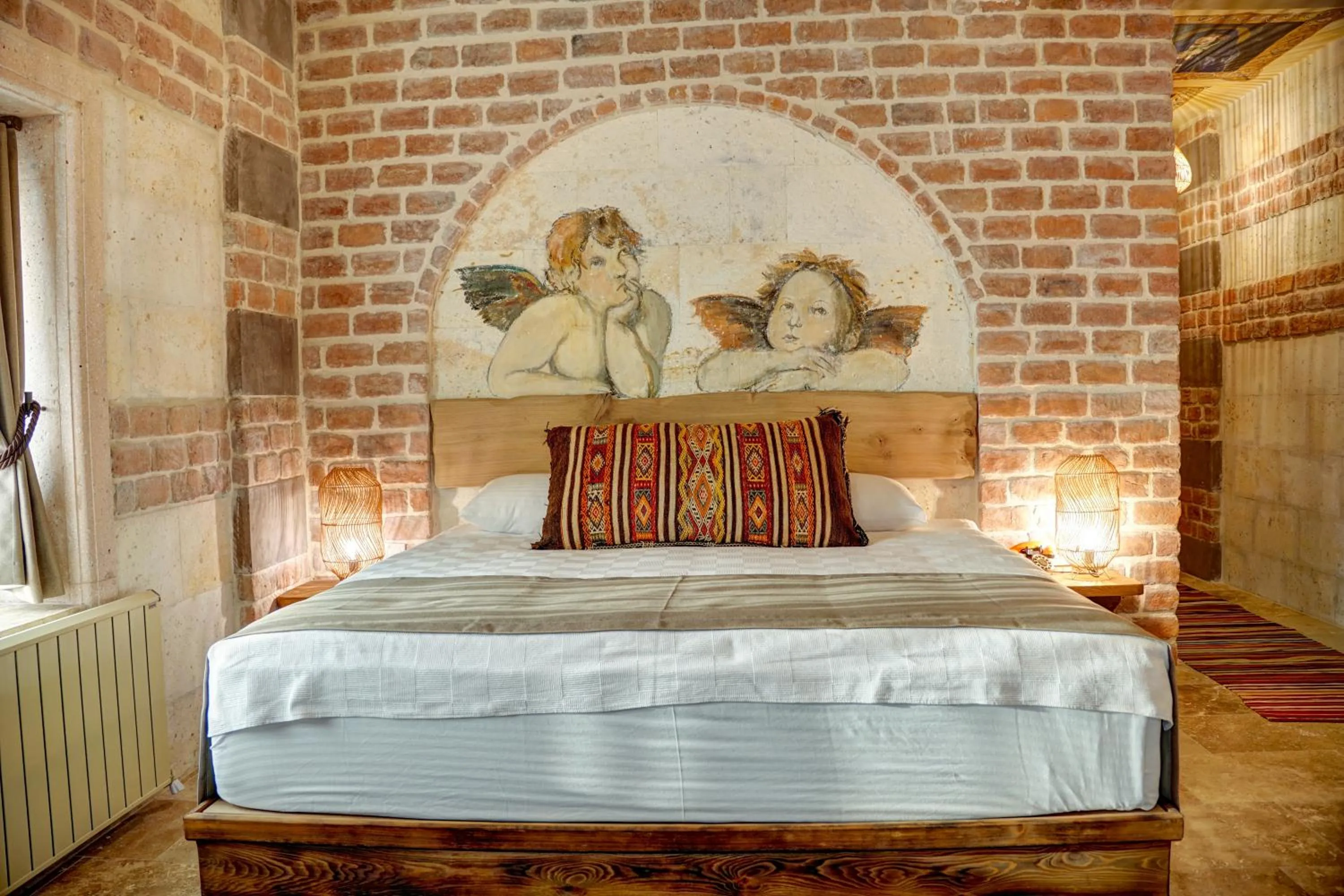 Bed in House 1938 Special Cave Hotel