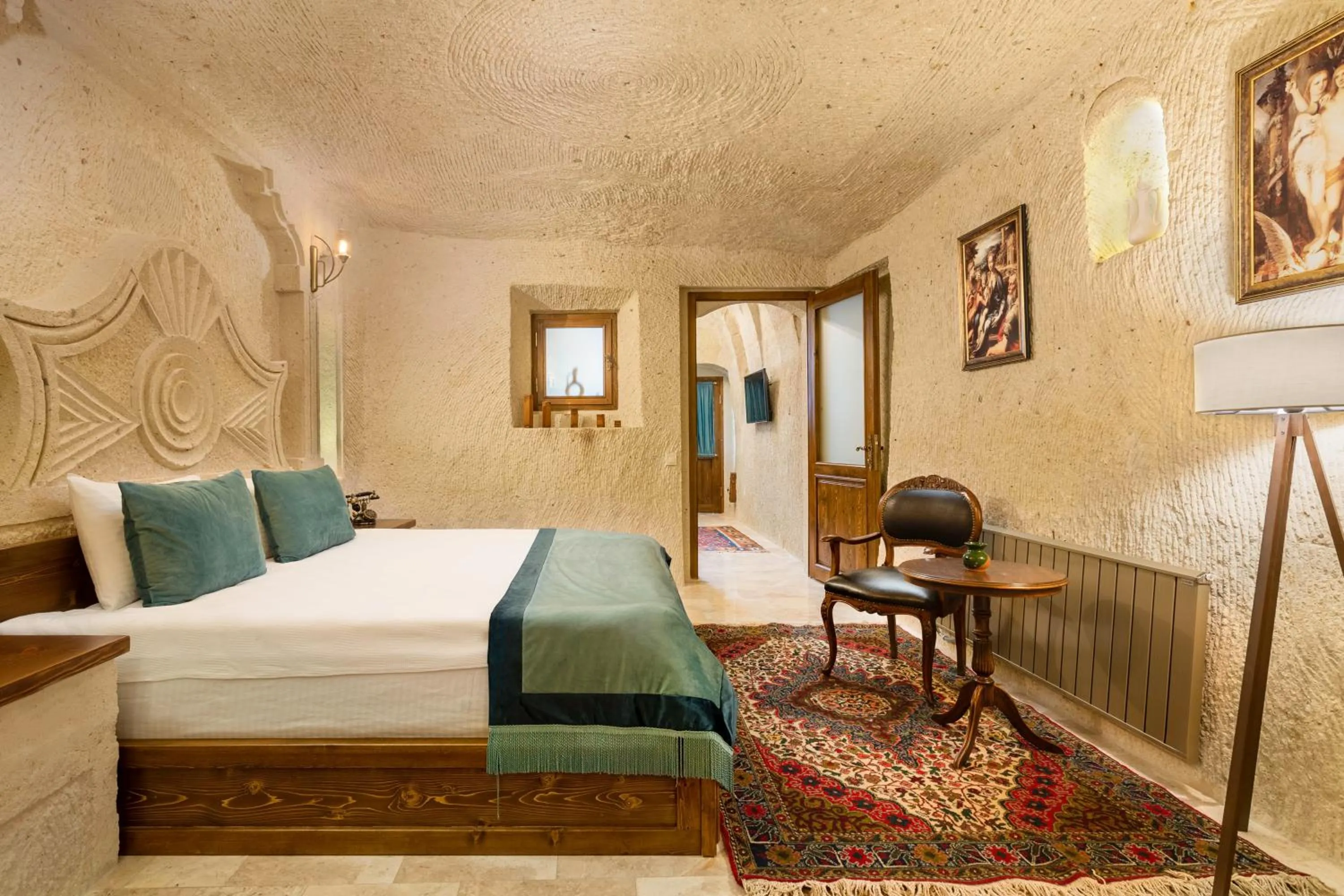 Bed in House 1938 Special Cave Hotel