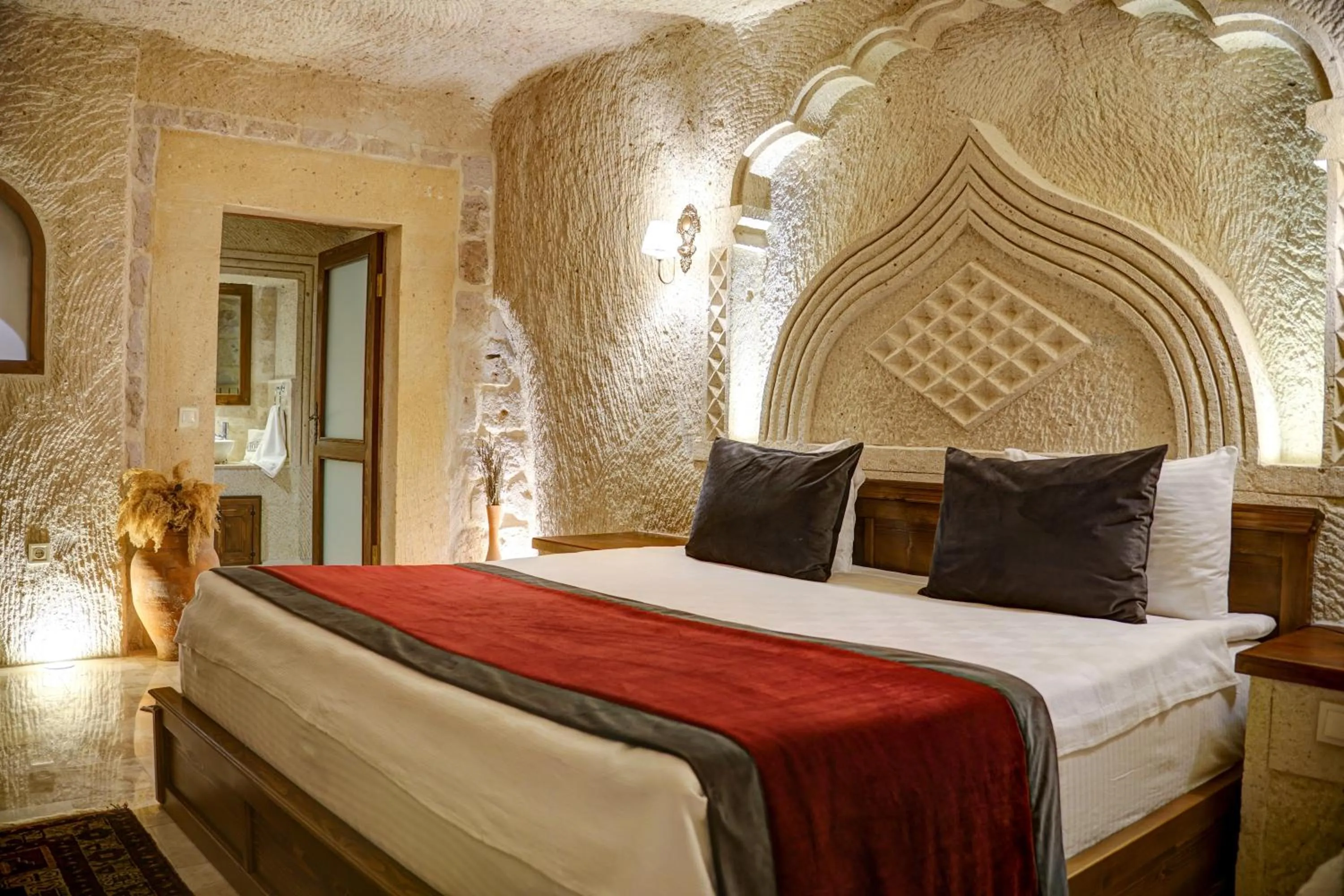 Bed in House 1938 Special Cave Hotel