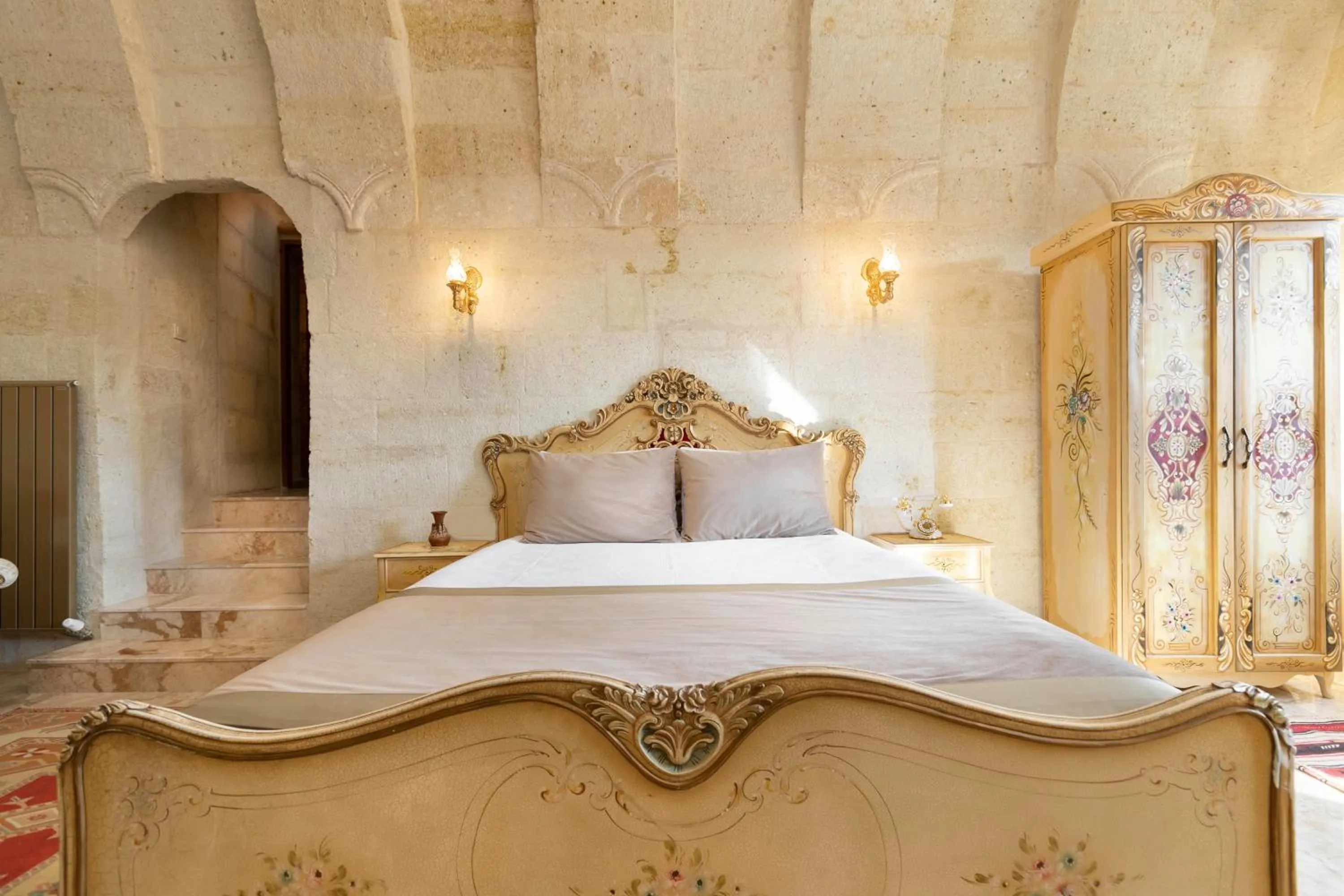 Bed in House 1938 Special Cave Hotel