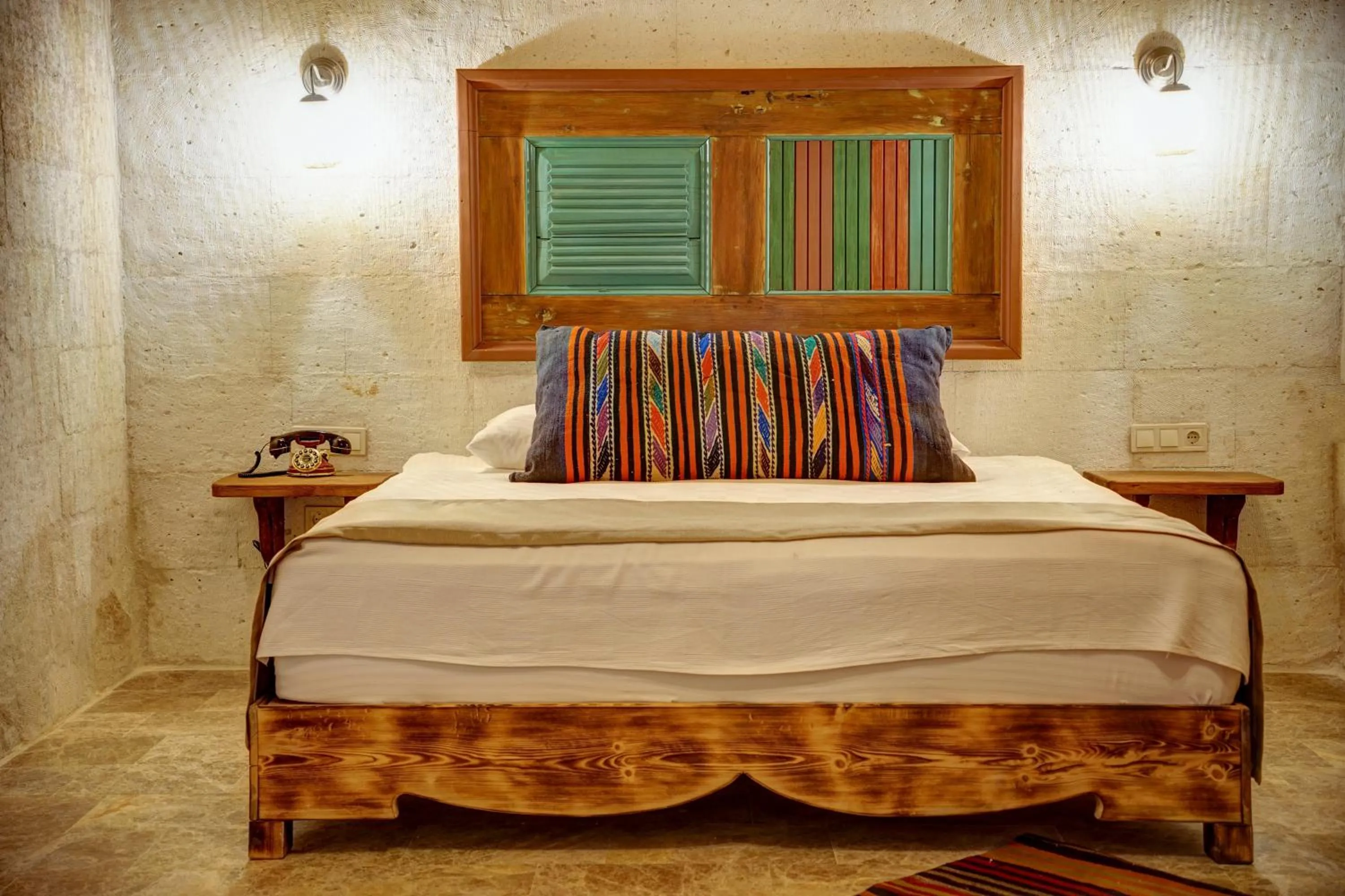 Bed in House 1938 Special Cave Hotel