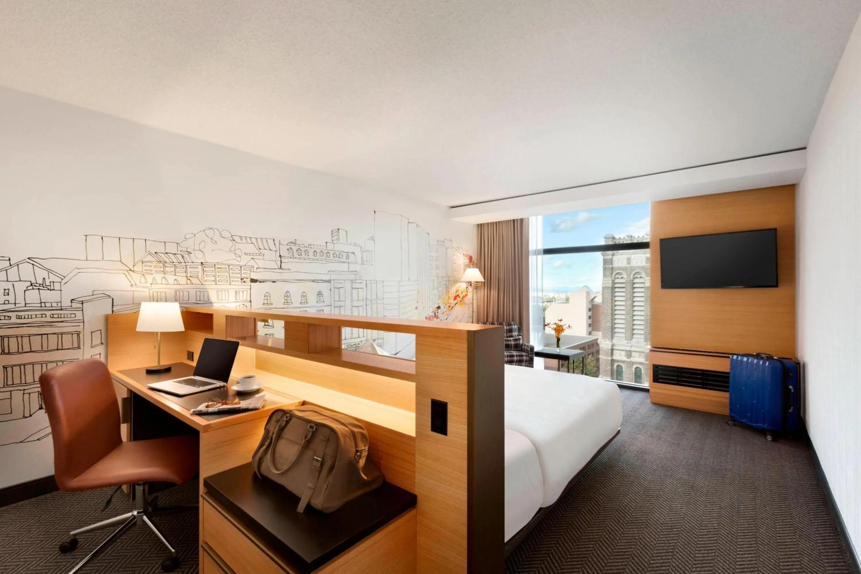 Photo of the whole room, Bed in Hotel PUR, Quebec, a Tribute Portfolio Hotel