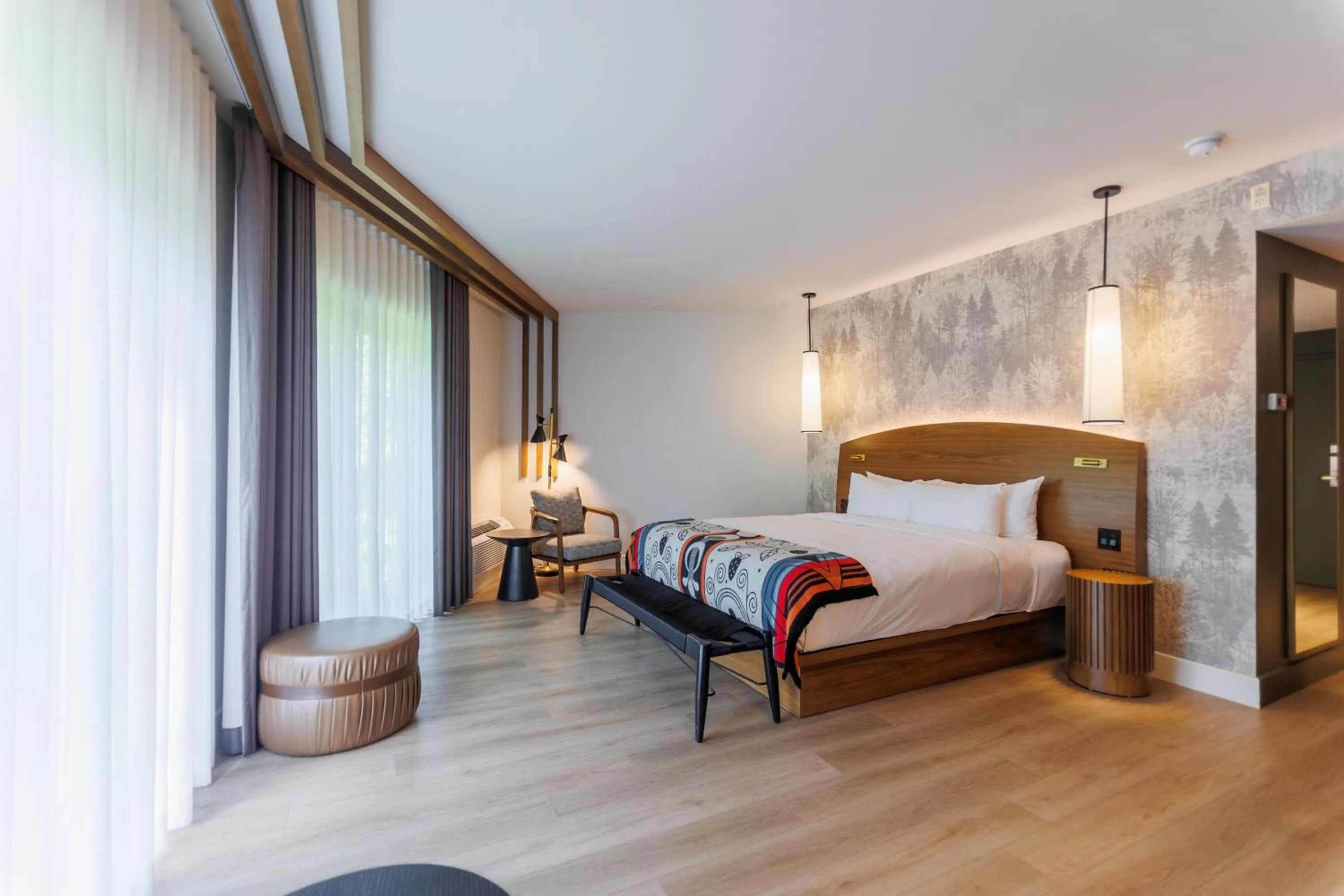 Bed in Hôtel-Musée Premières Nations