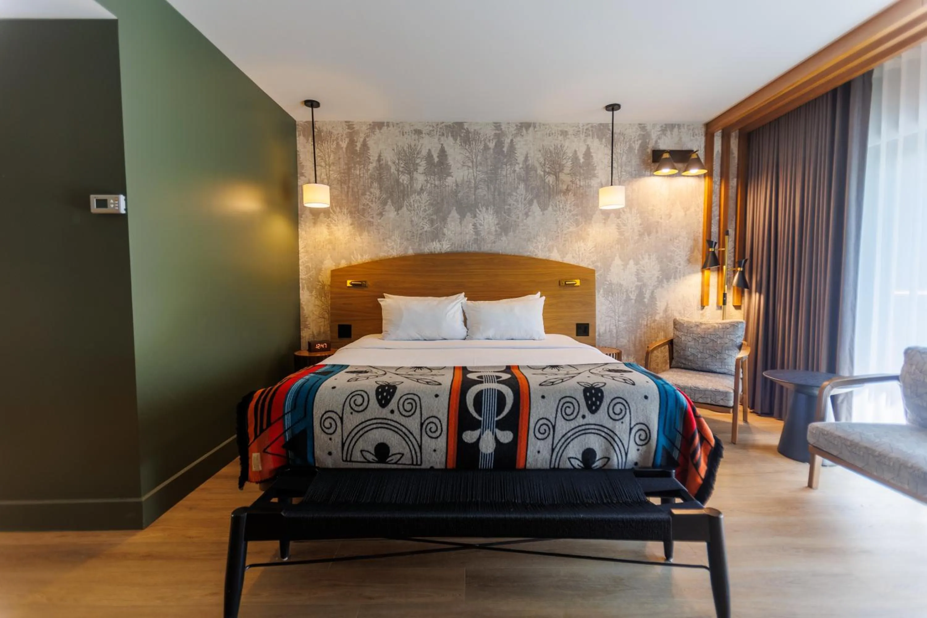 Bed in Hôtel-Musée Premières Nations