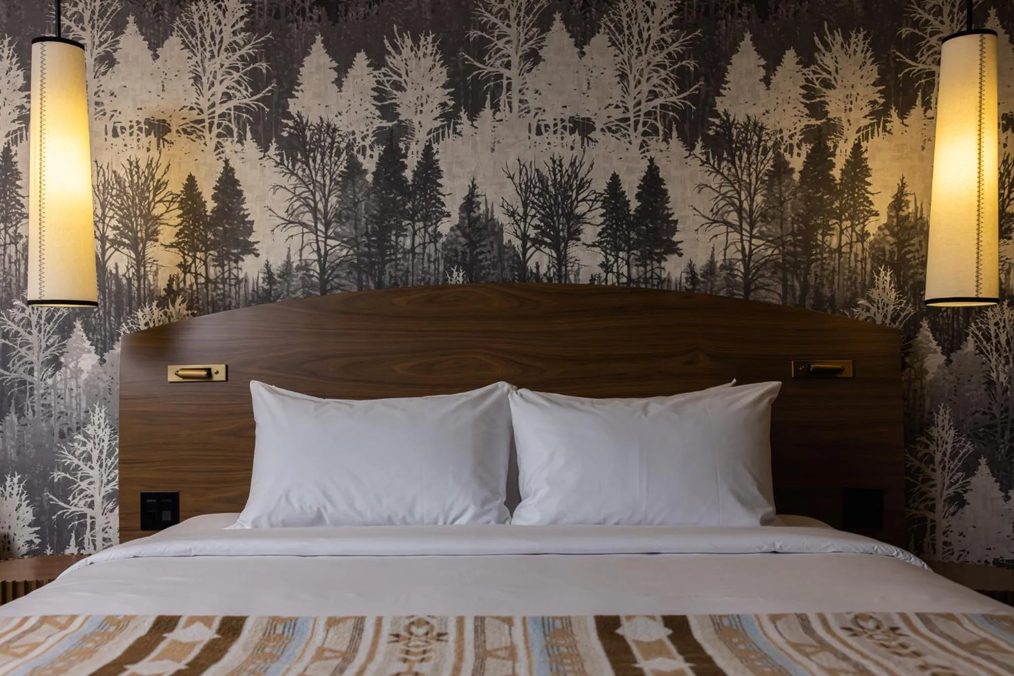 Bed in Hôtel-Musée Premières Nations