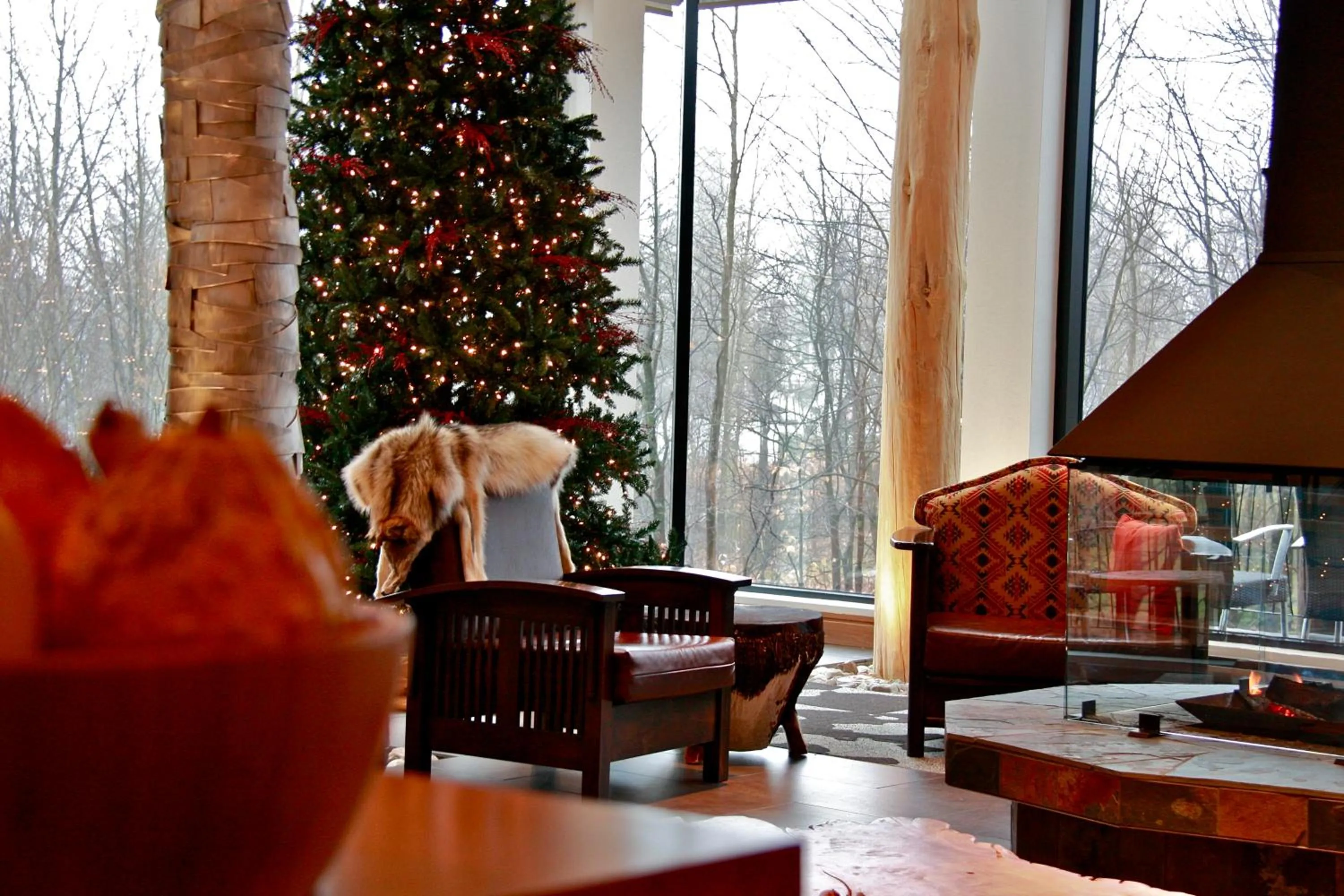 Lobby or reception in Hôtel-Musée Premières Nations