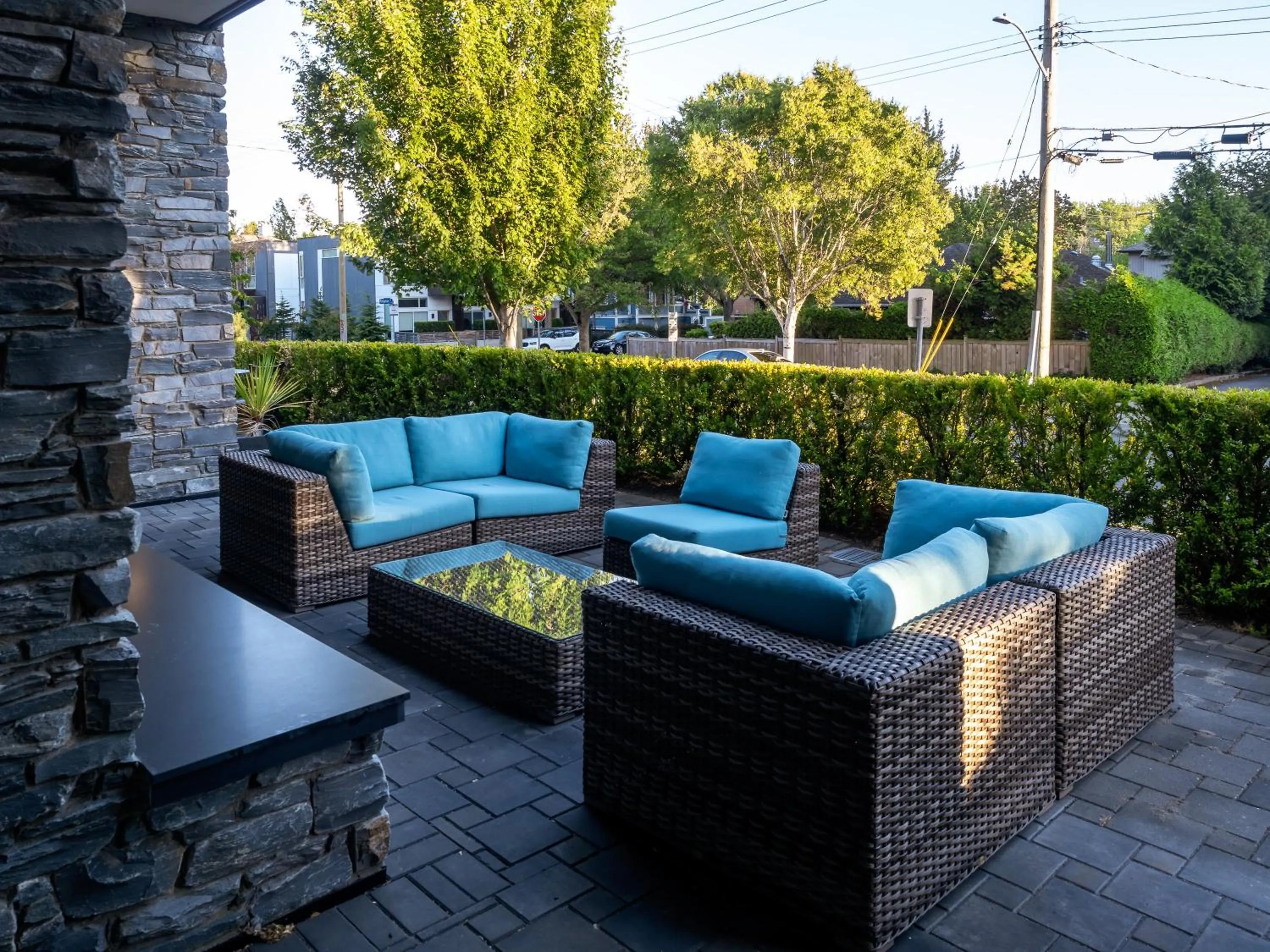 Patio in Oswego Hotel