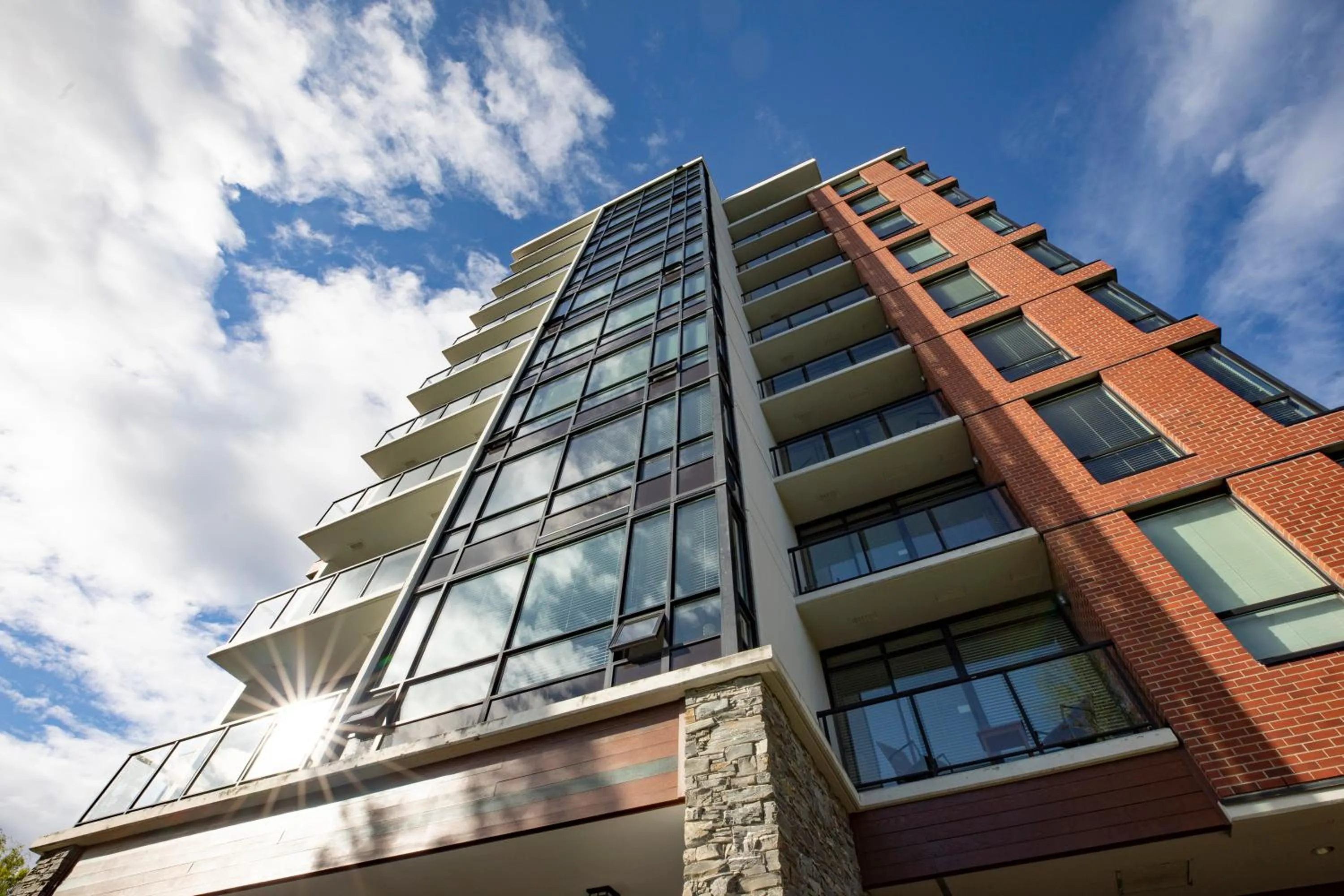 Property building in Oswego Hotel