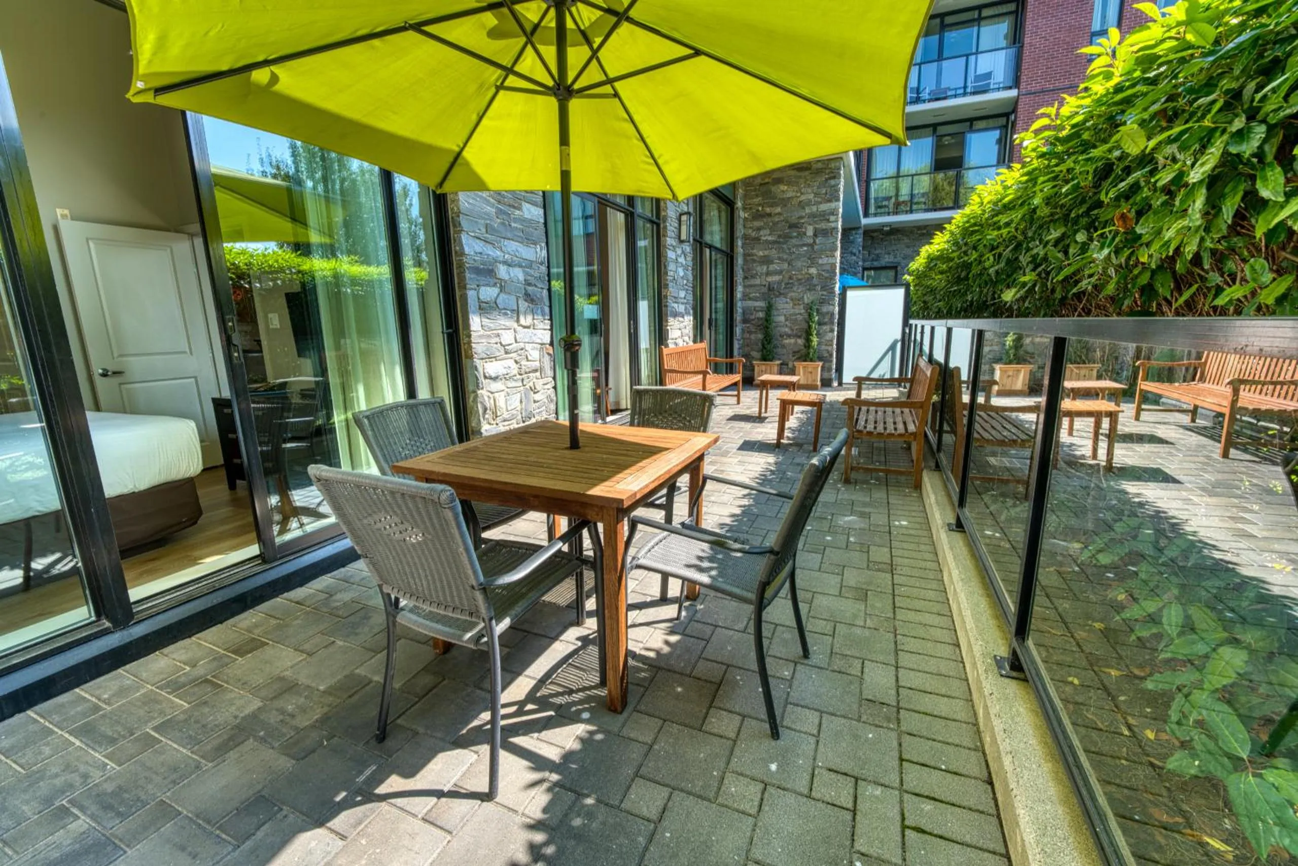 Patio in Oswego Hotel