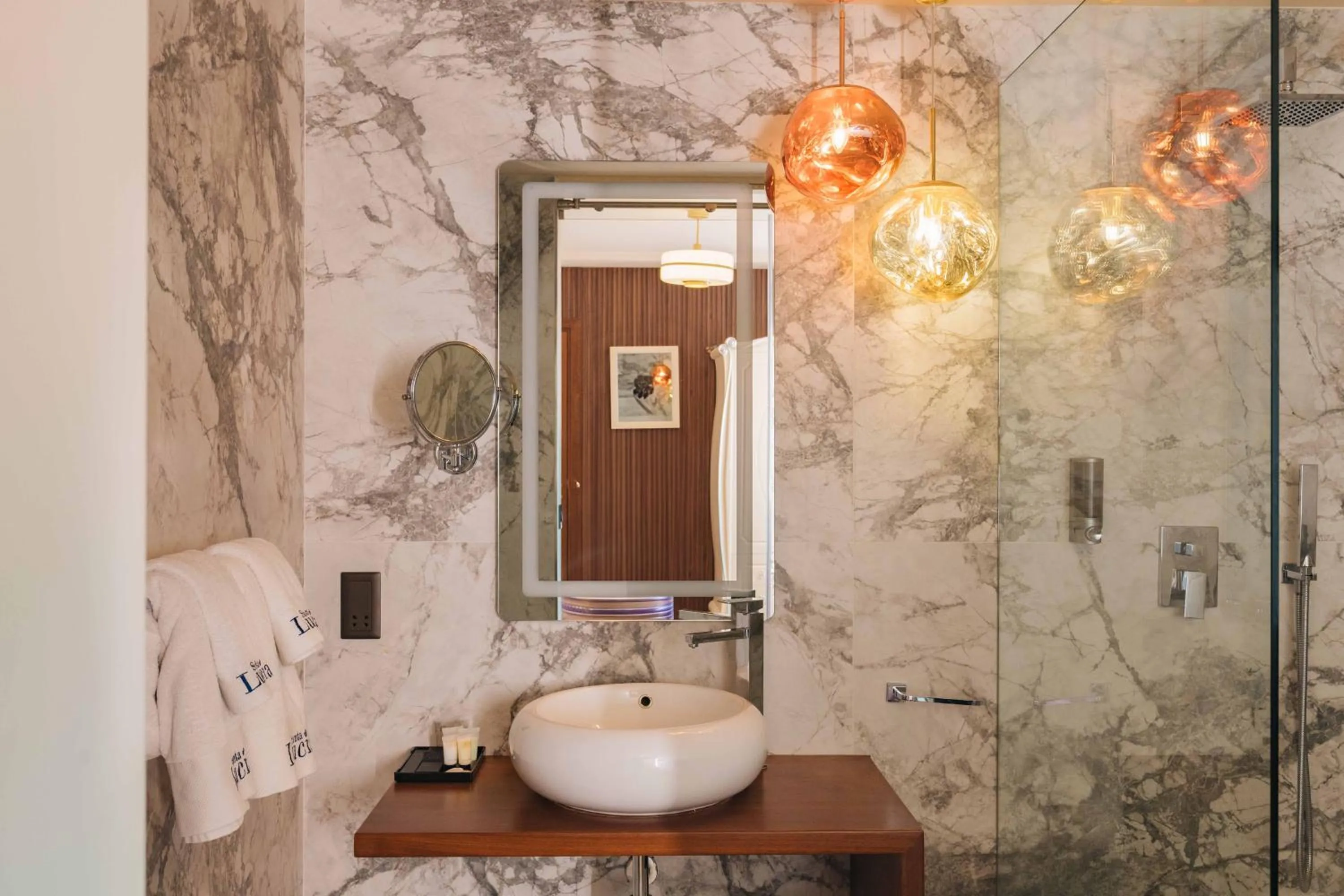 Shower in Santa Lucia Boutique Hotel