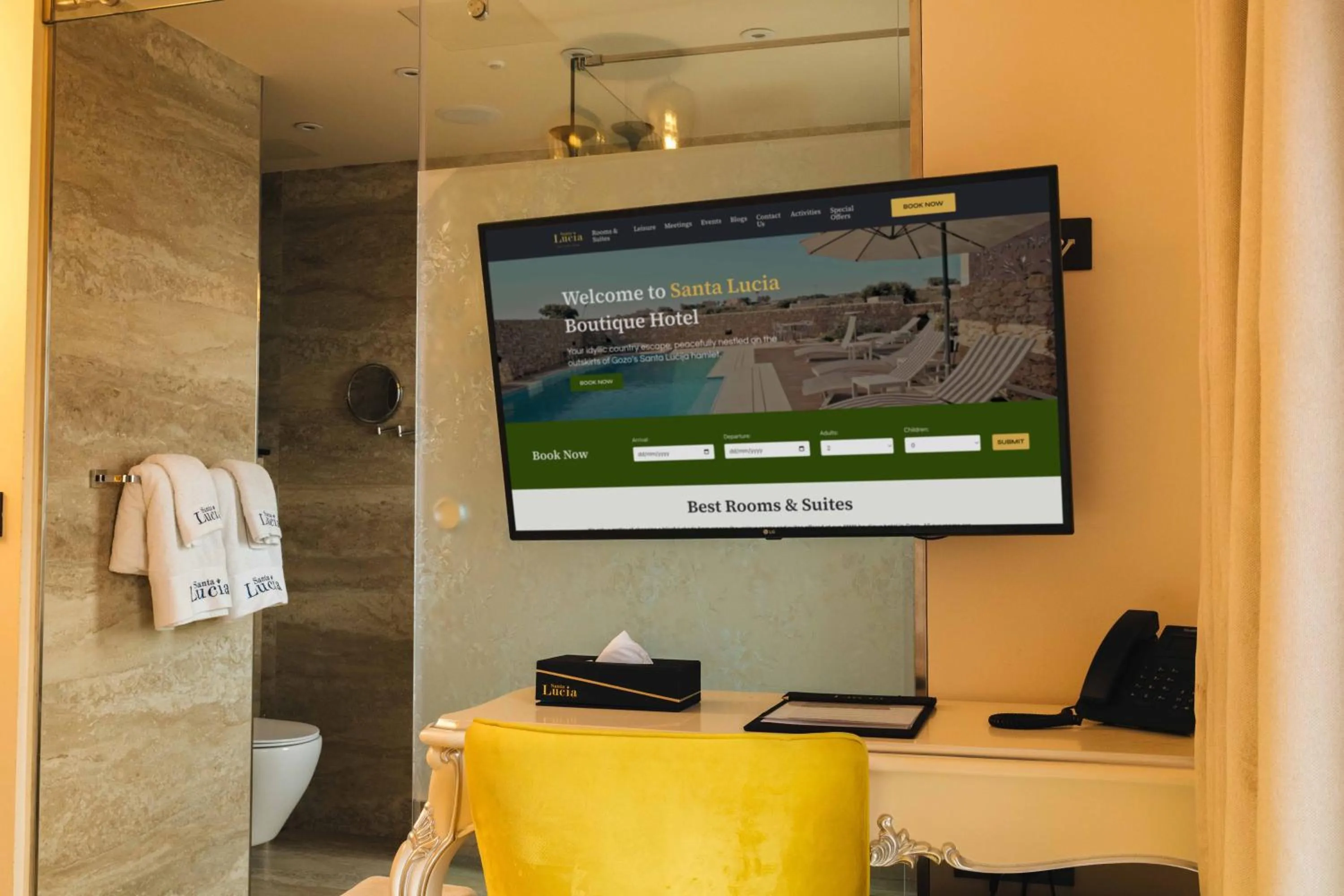 Toilet in Santa Lucia Boutique Hotel