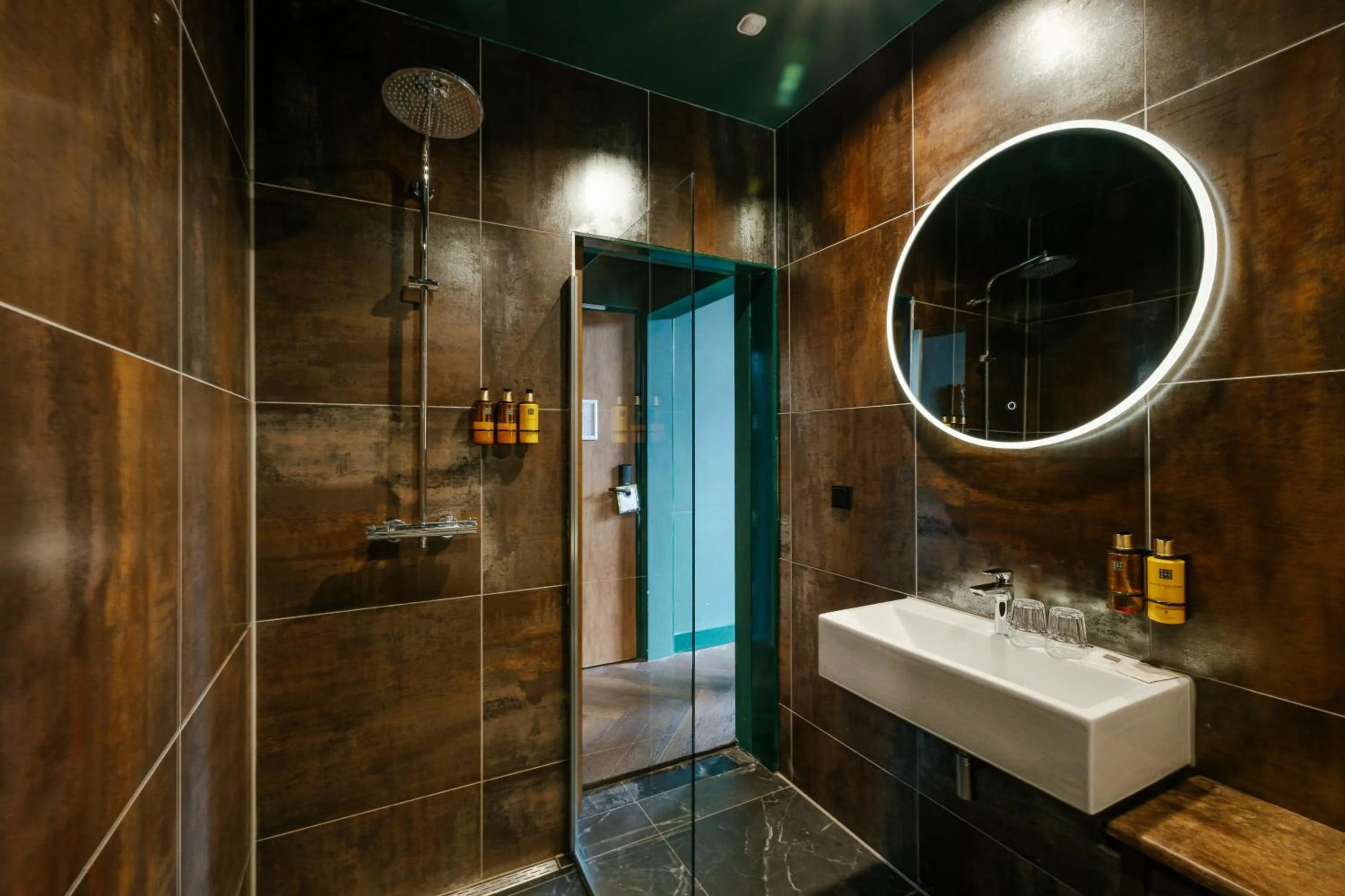 Shower in MAF Haarlem Boutique Hotel