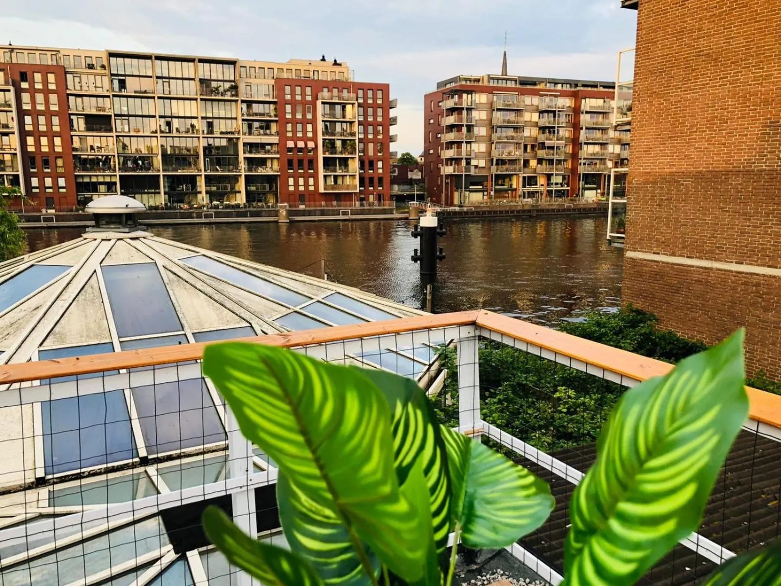 Balcony/Terrace in Room Mate Hostel Amsterdam Zaandam