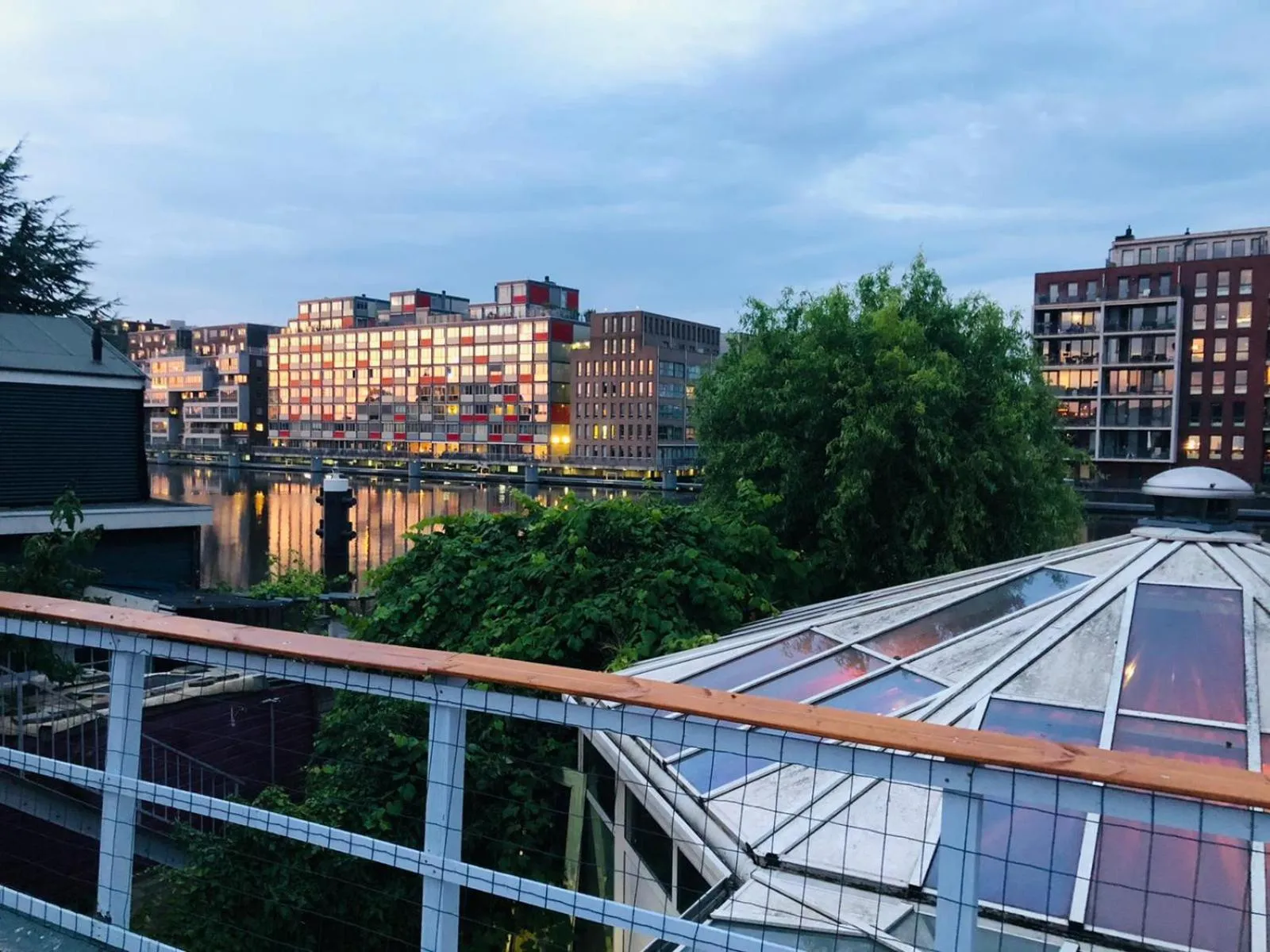 Balcony/Terrace in Room Mate Hostel Amsterdam Zaandam