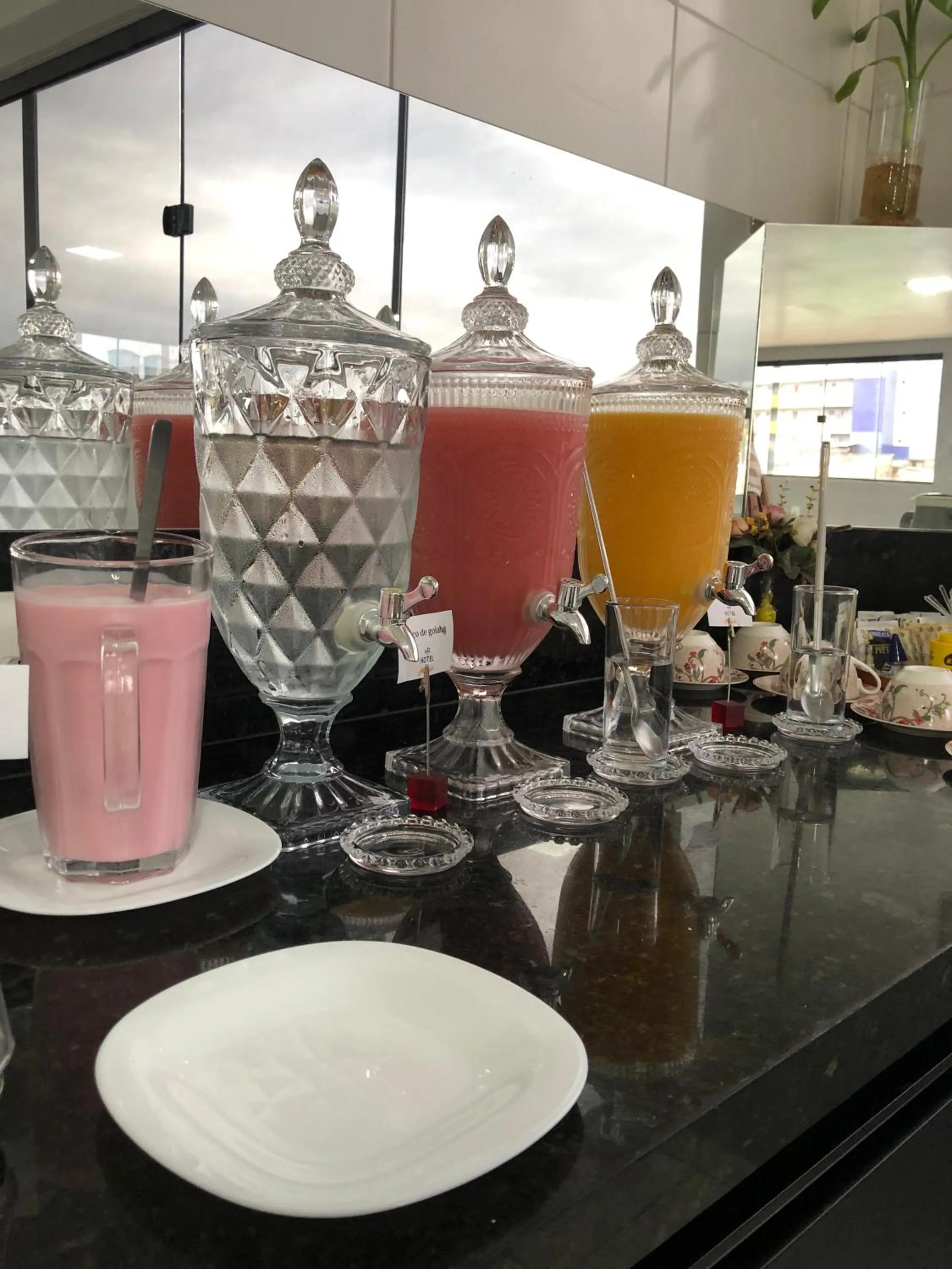 Breakfast in Hotel Pousada Acauã Acesso através de escadas