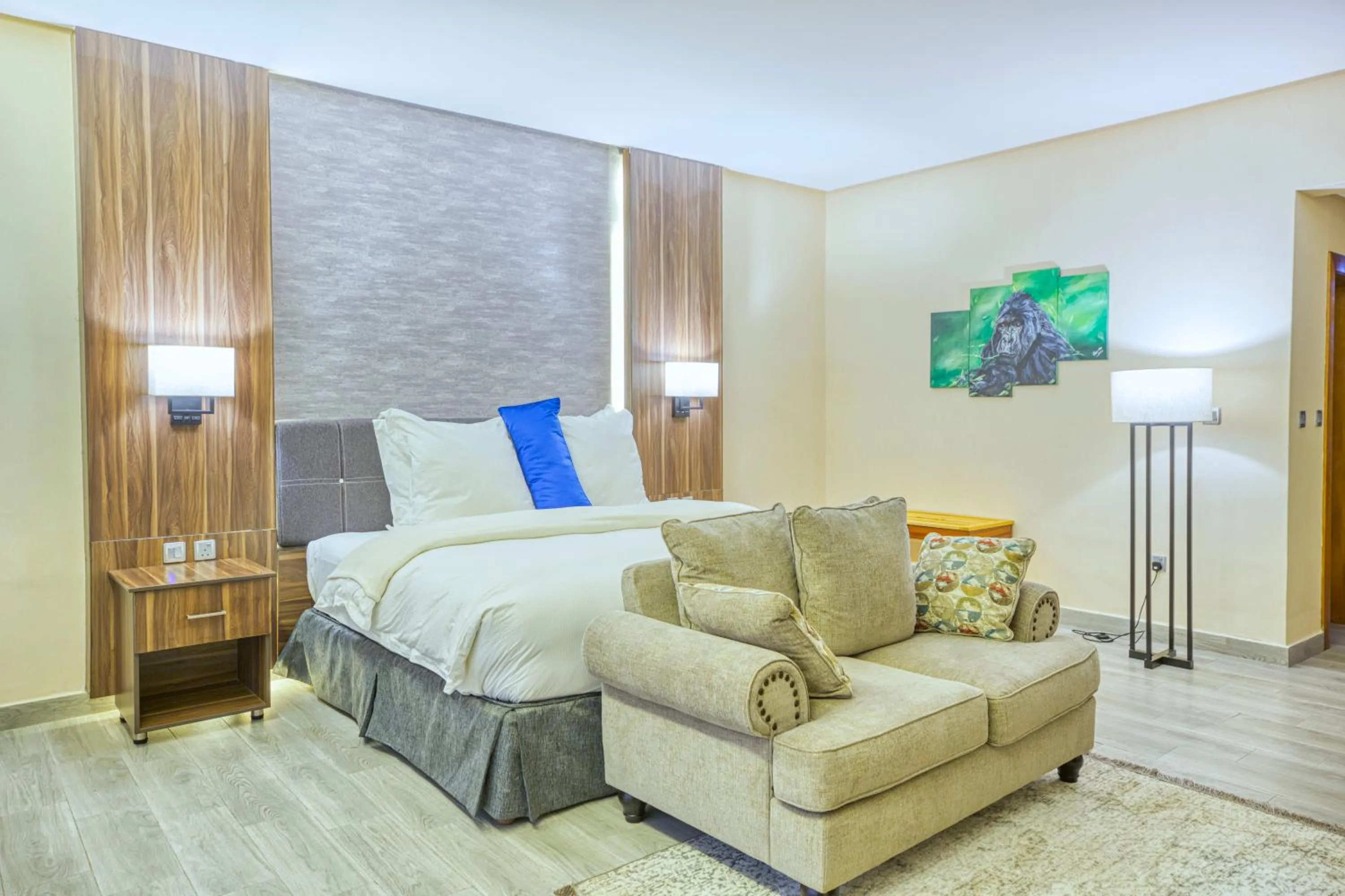 Bed in Virunga Inn Resort & Spa