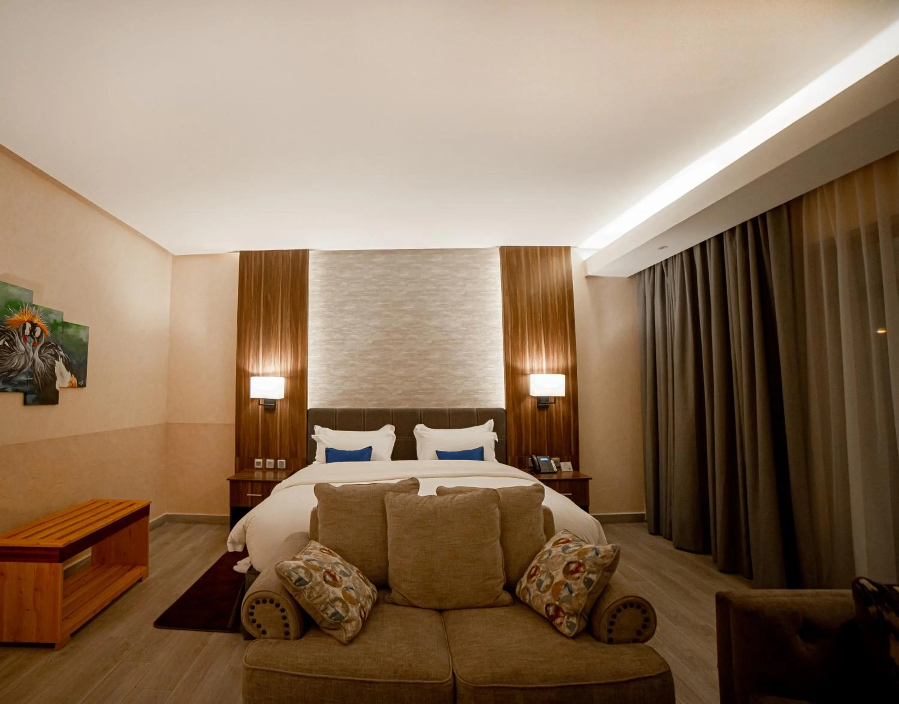 Bed in Virunga Inn Resort & Spa