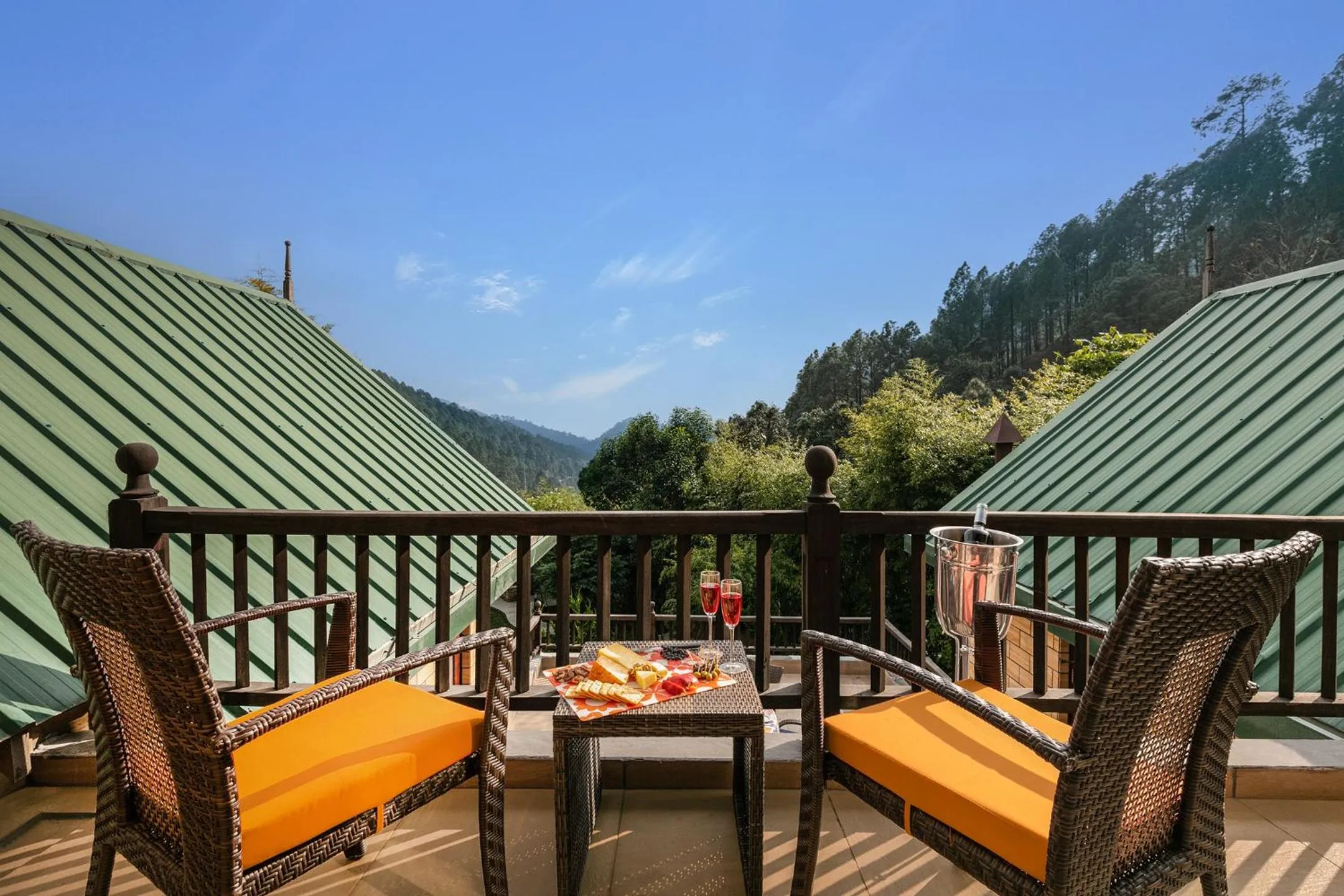 Balcony/Terrace in Divyam From BYLOO- Private Villa near Nainital