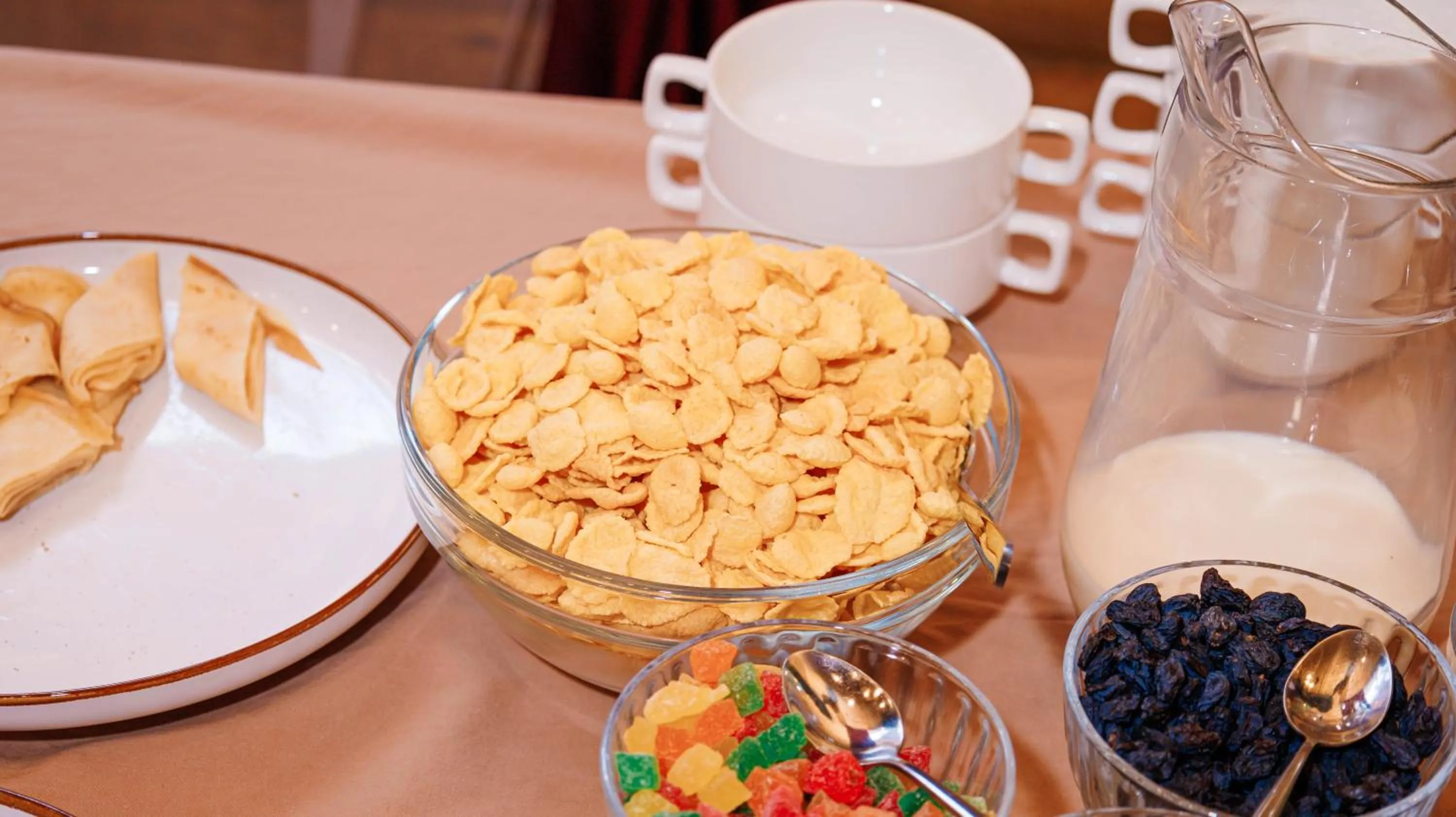 Breakfast in Eco hotel & restaurant "SKALA"