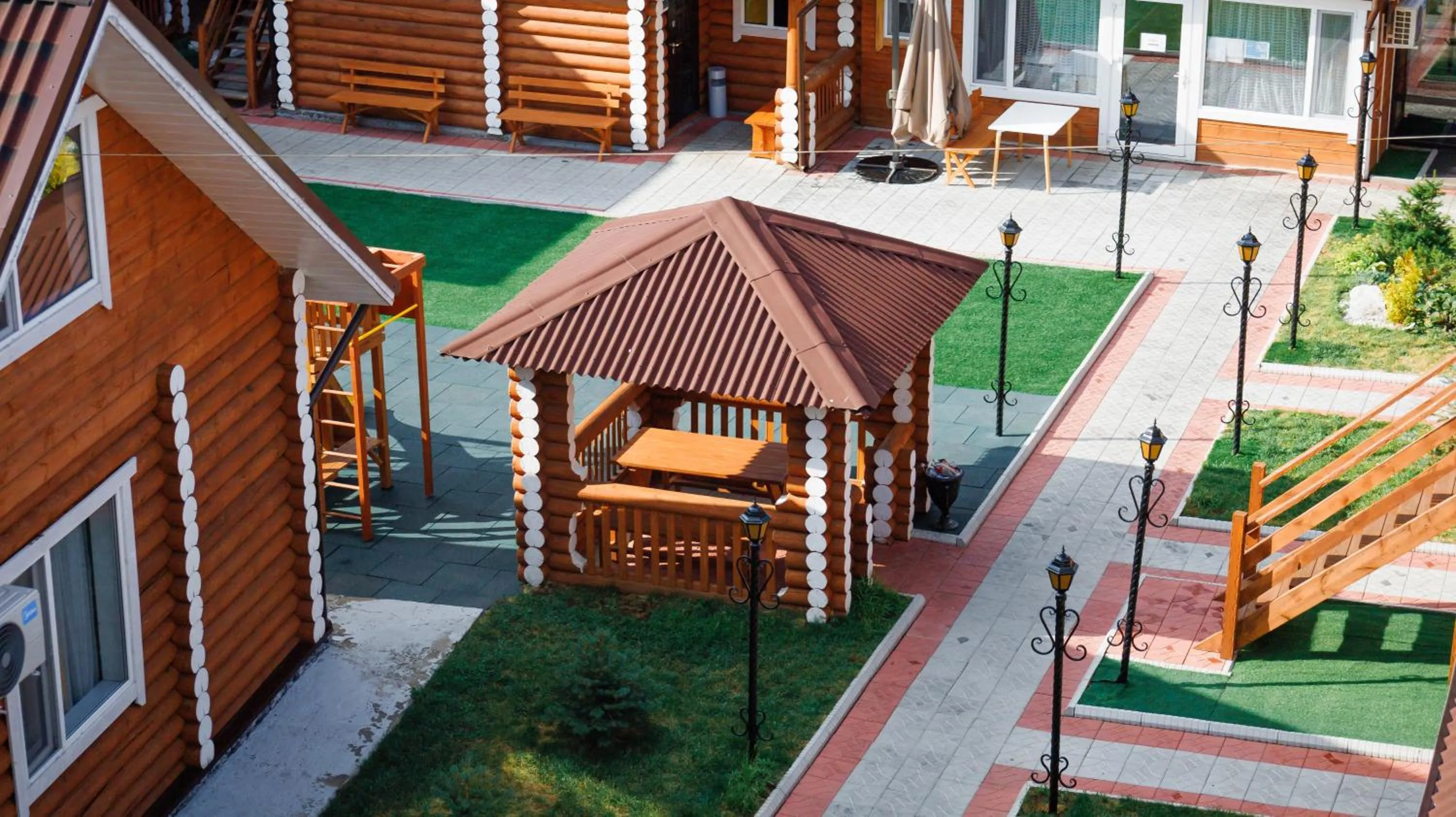 Children play ground in Eco hotel & restaurant "SKALA"