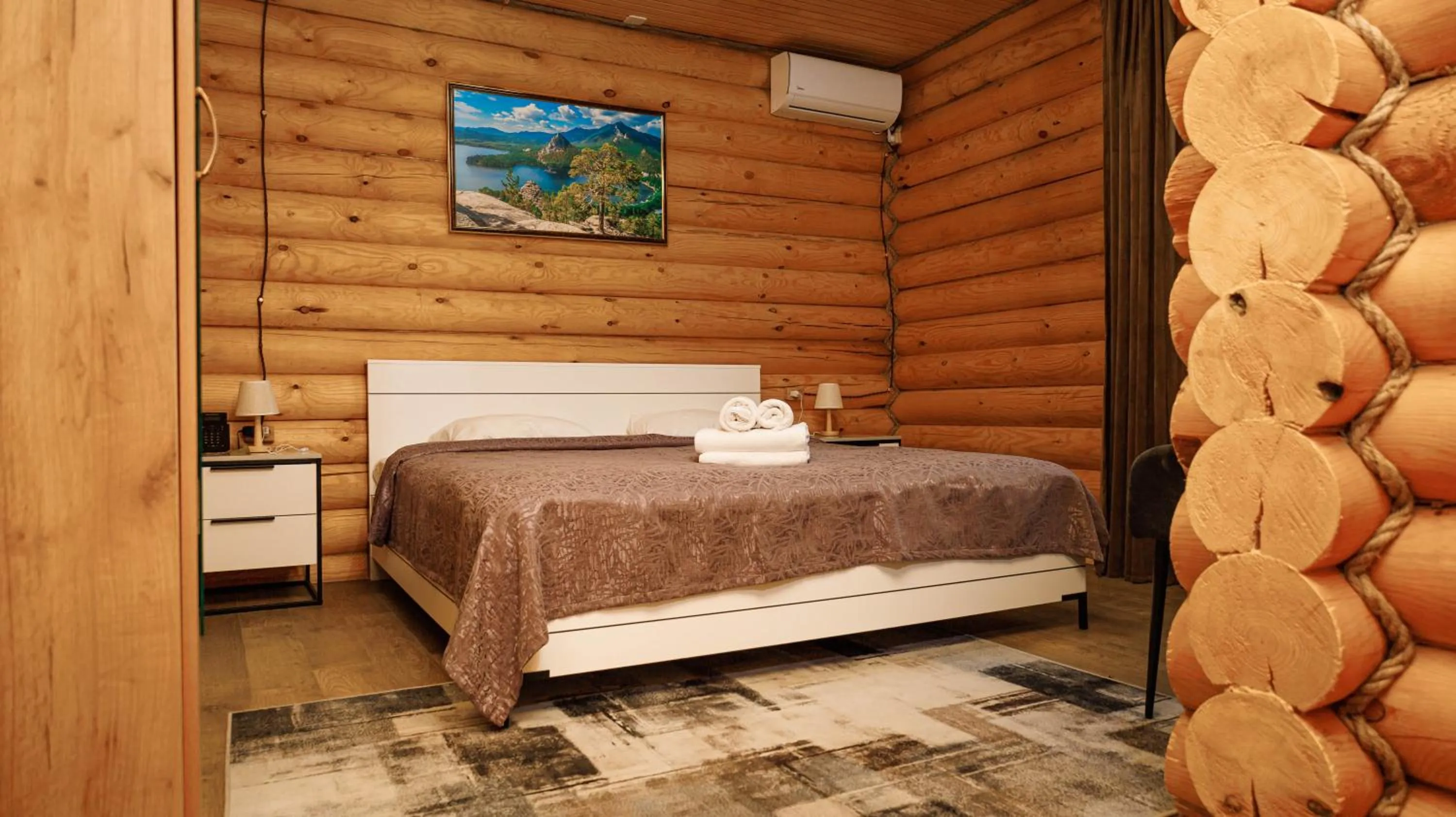 Bed in Eco hotel & restaurant "SKALA"
