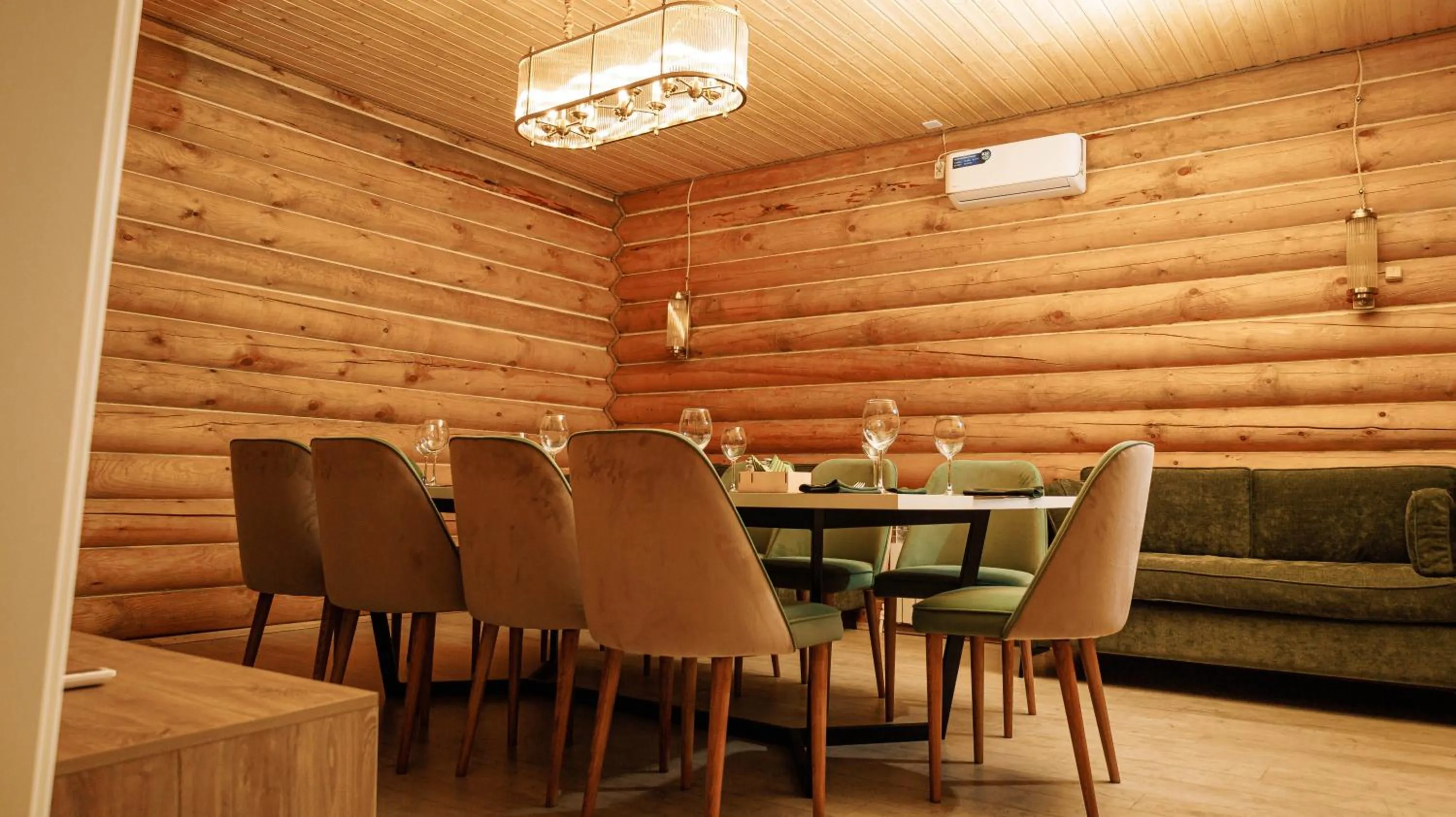 Dining area in Eco hotel & restaurant "SKALA"