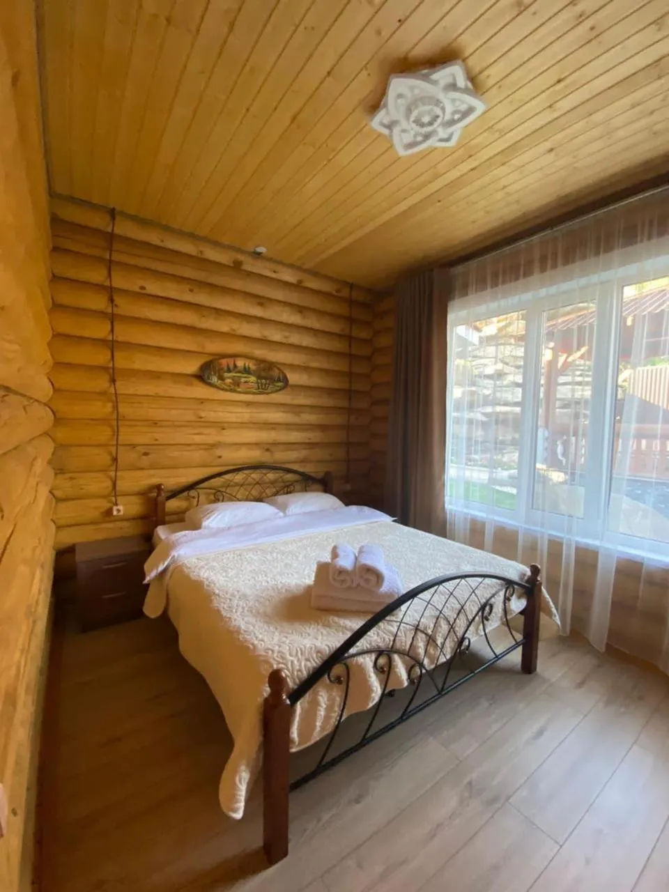 Bed in Eco hotel & restaurant "SKALA"