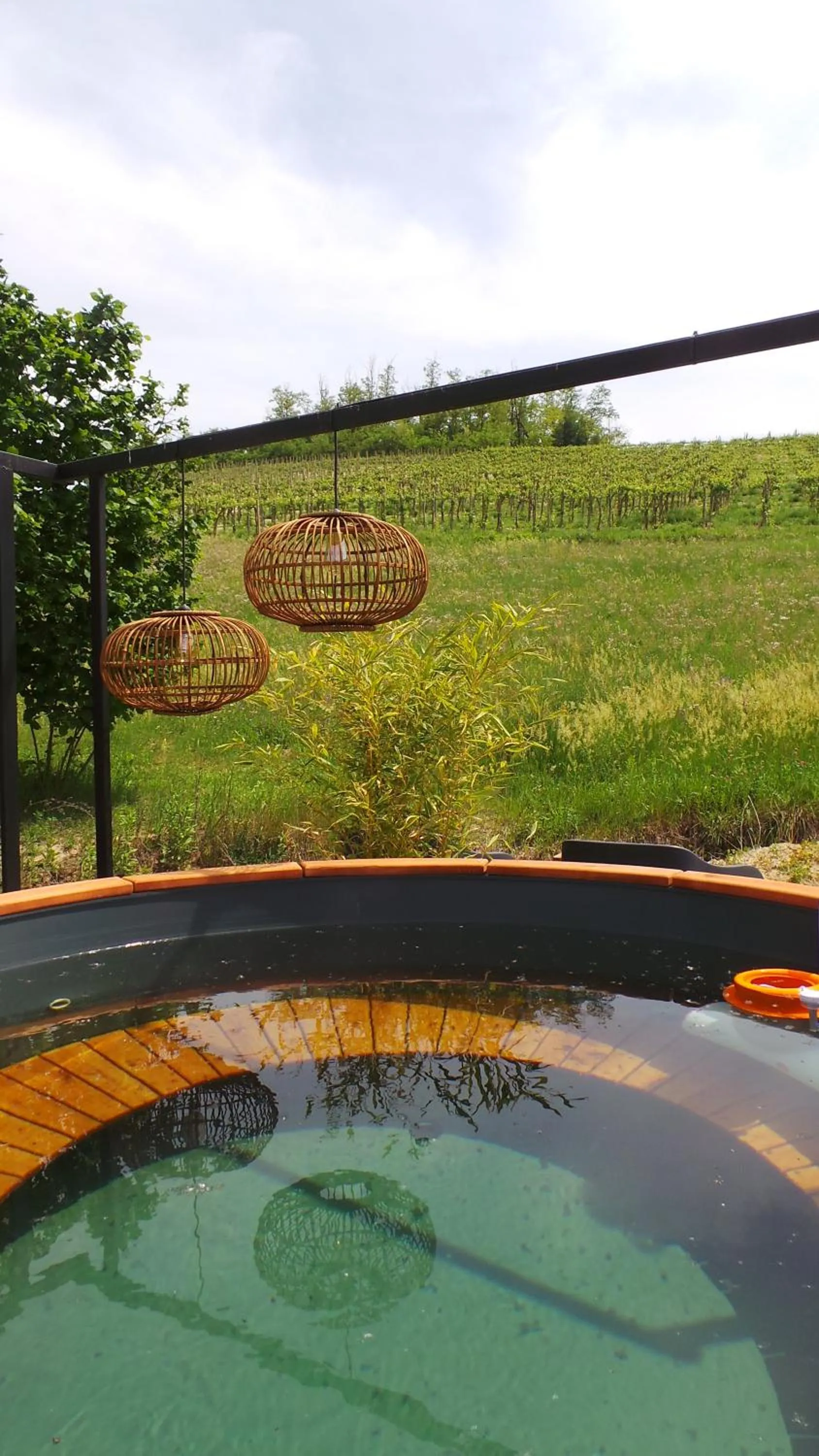 Hot Tub in Sotto La Vigna Charm Stay Adults only vacation Bed and breakfast room