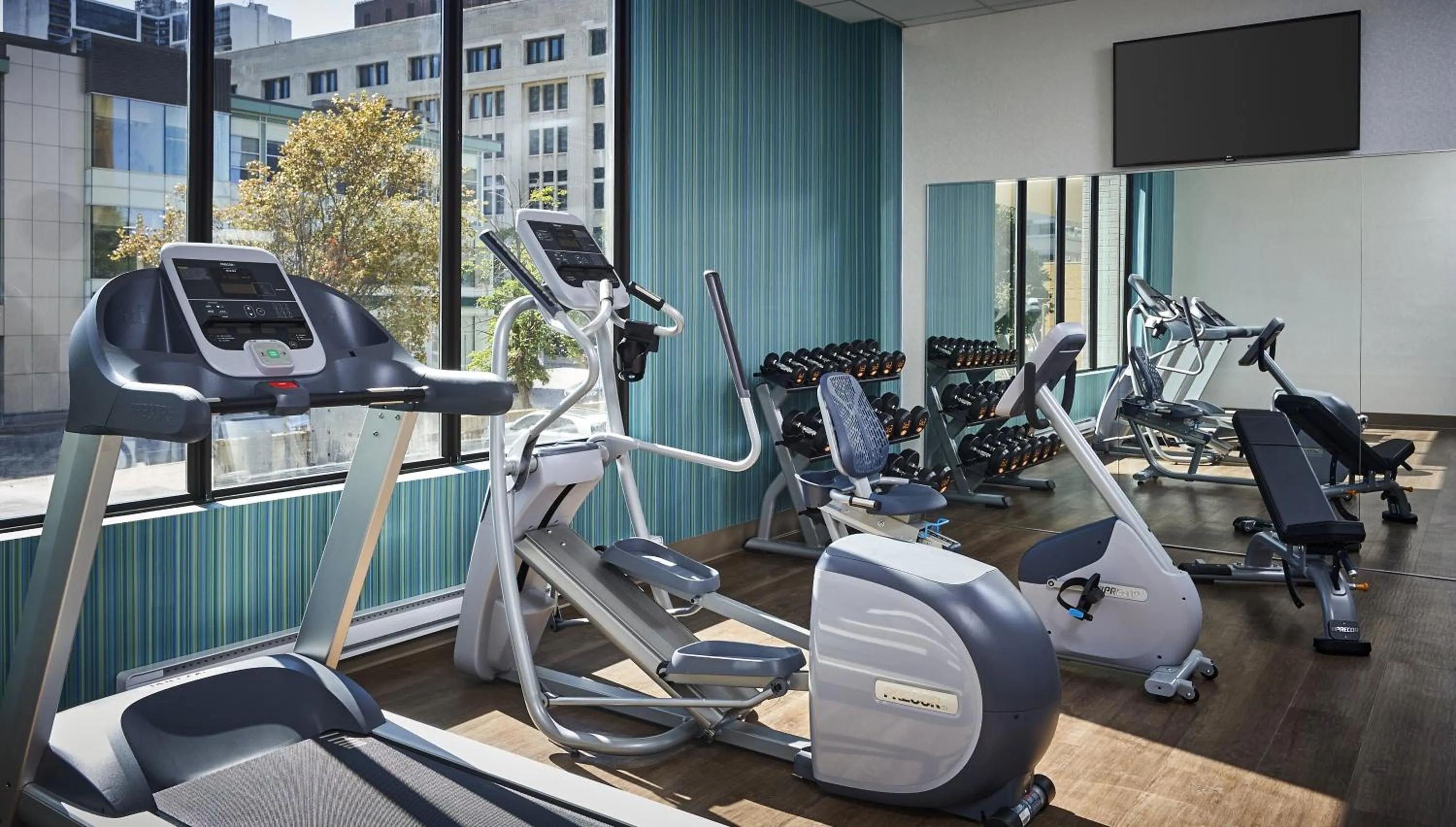 Fitness centre/facilities in Holiday Inn Express Windsor Waterfront by IHG
