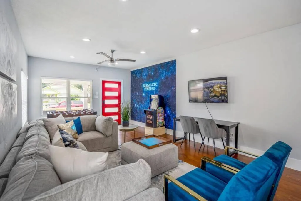 Living room in Intergalactic Abode at East Downtown