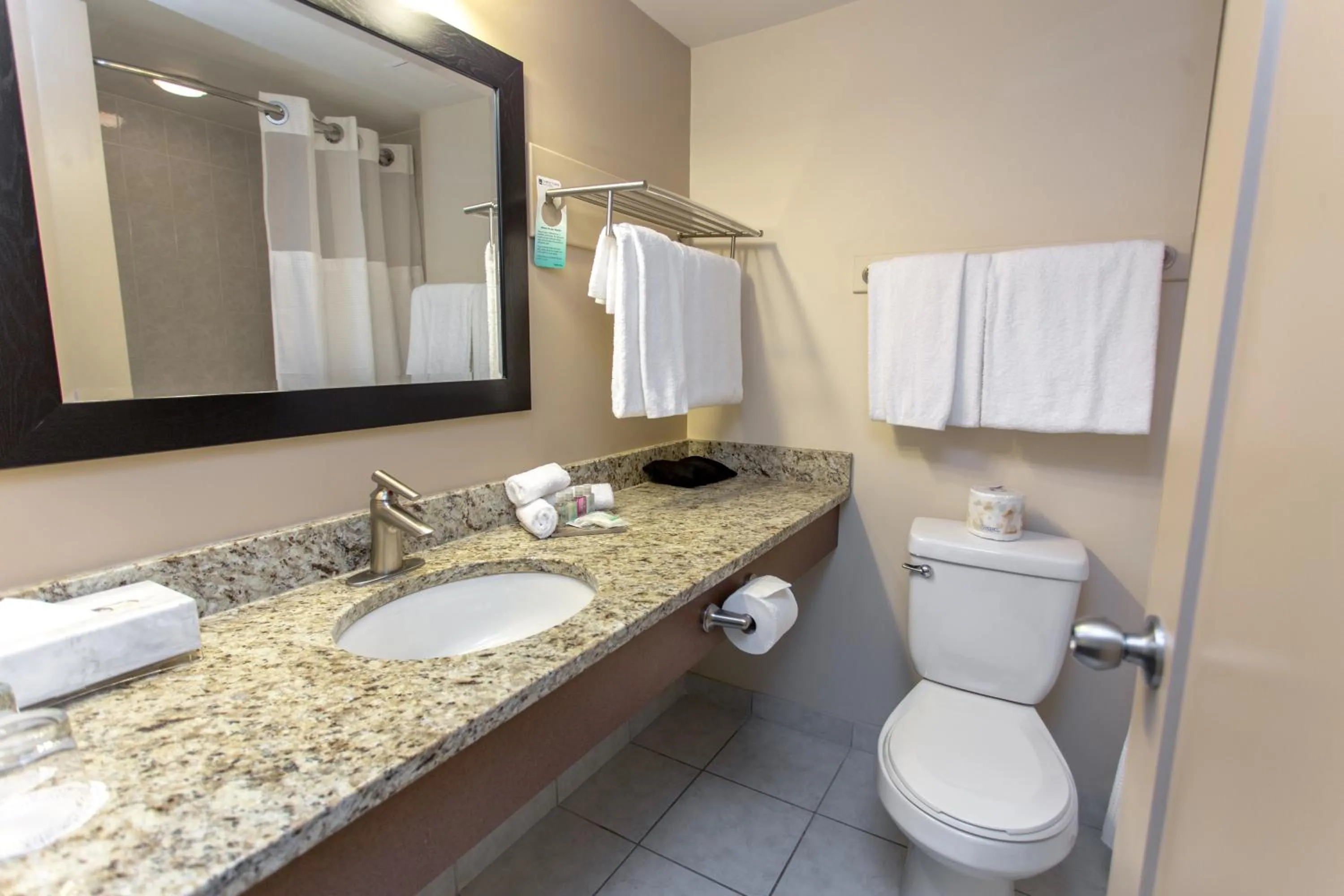 Bathroom in Campus Tower Suite Hotel