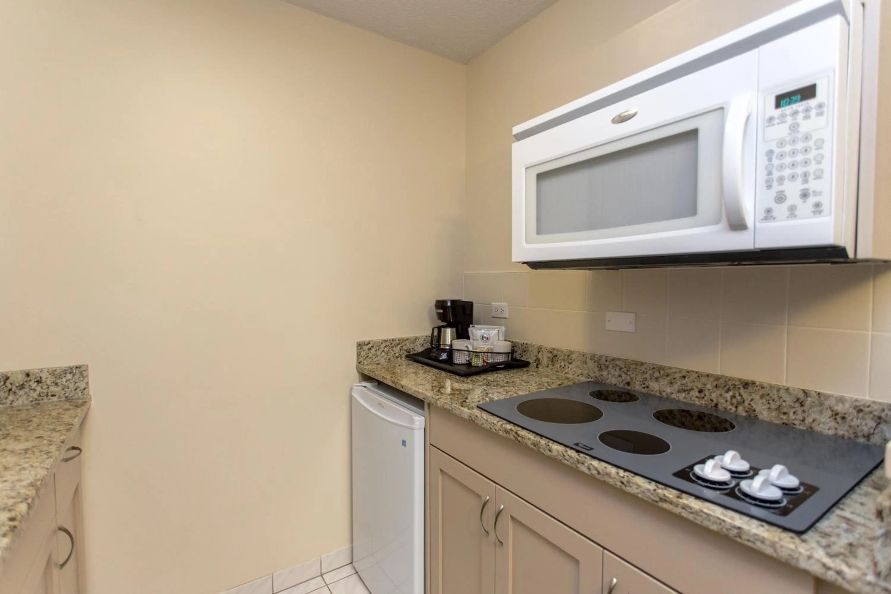 Kitchen or kitchenette in Campus Tower Suite Hotel