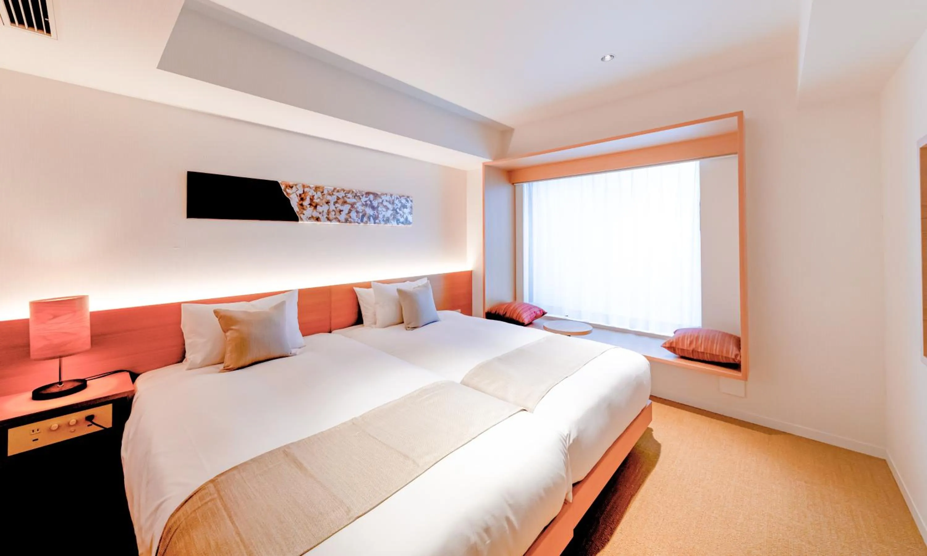 Photo of the whole room, Bed in HOTEL RINGS KYOTO