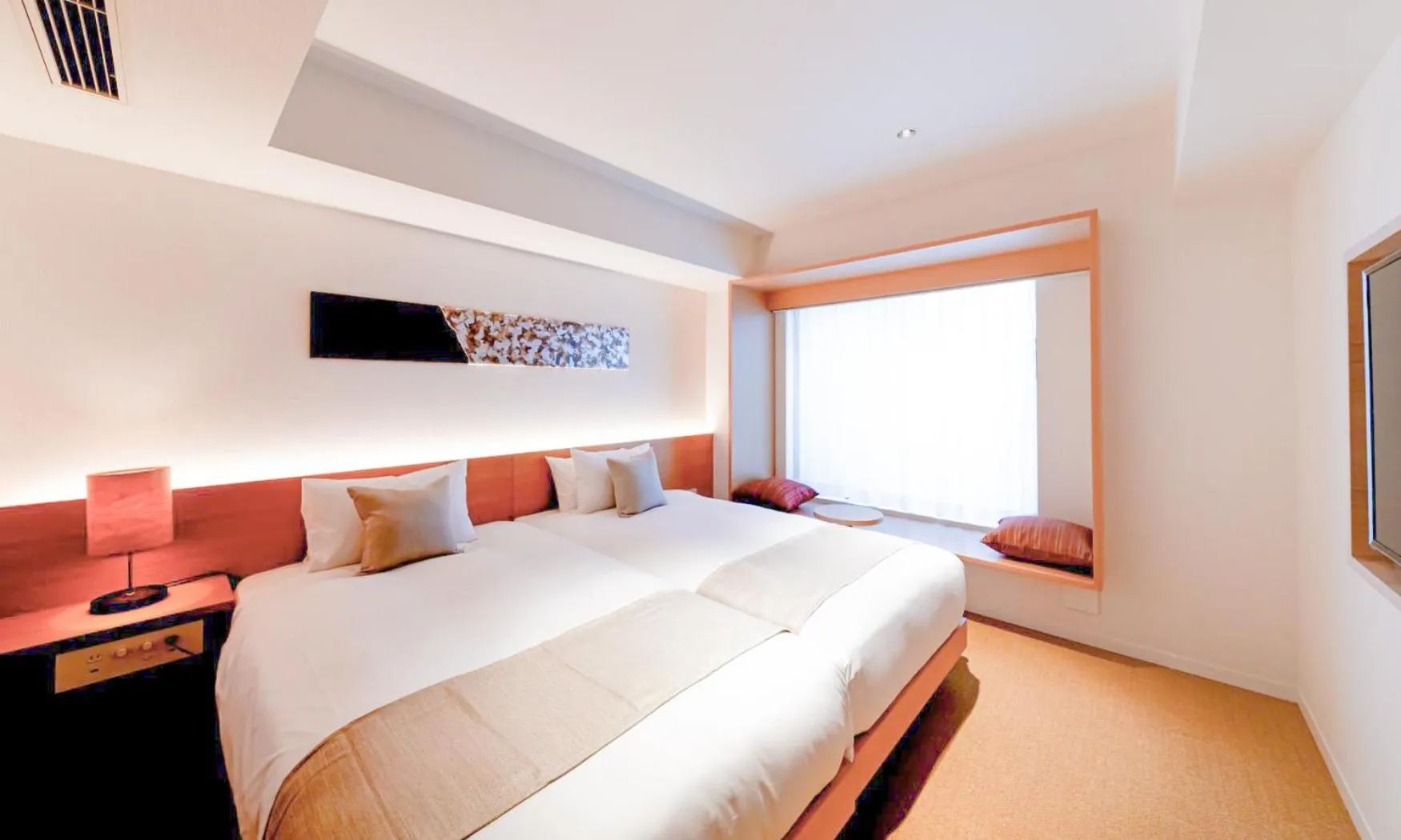 Photo of the whole room, Bed in HOTEL RINGS KYOTO