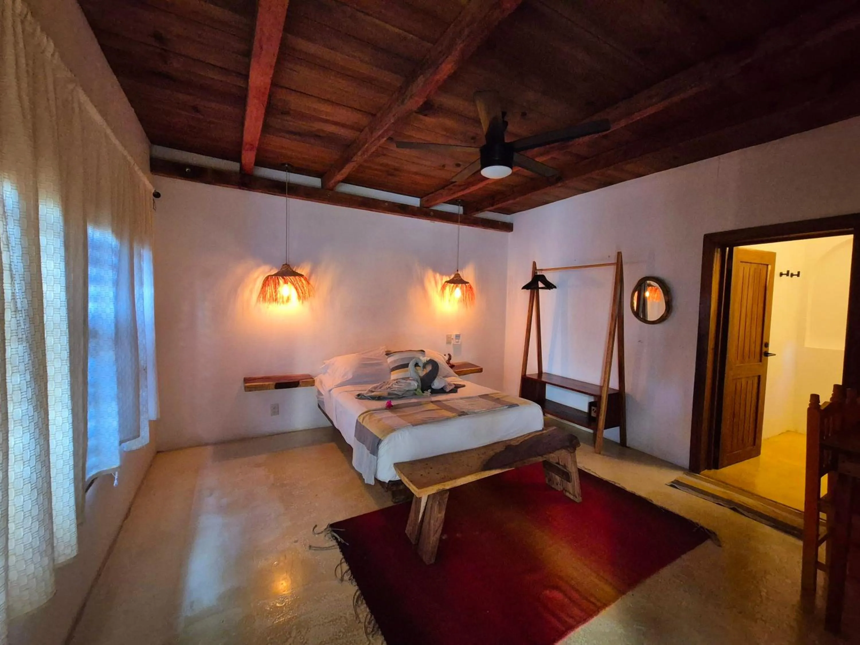 Bedroom, Bed in Casa playa del Amor