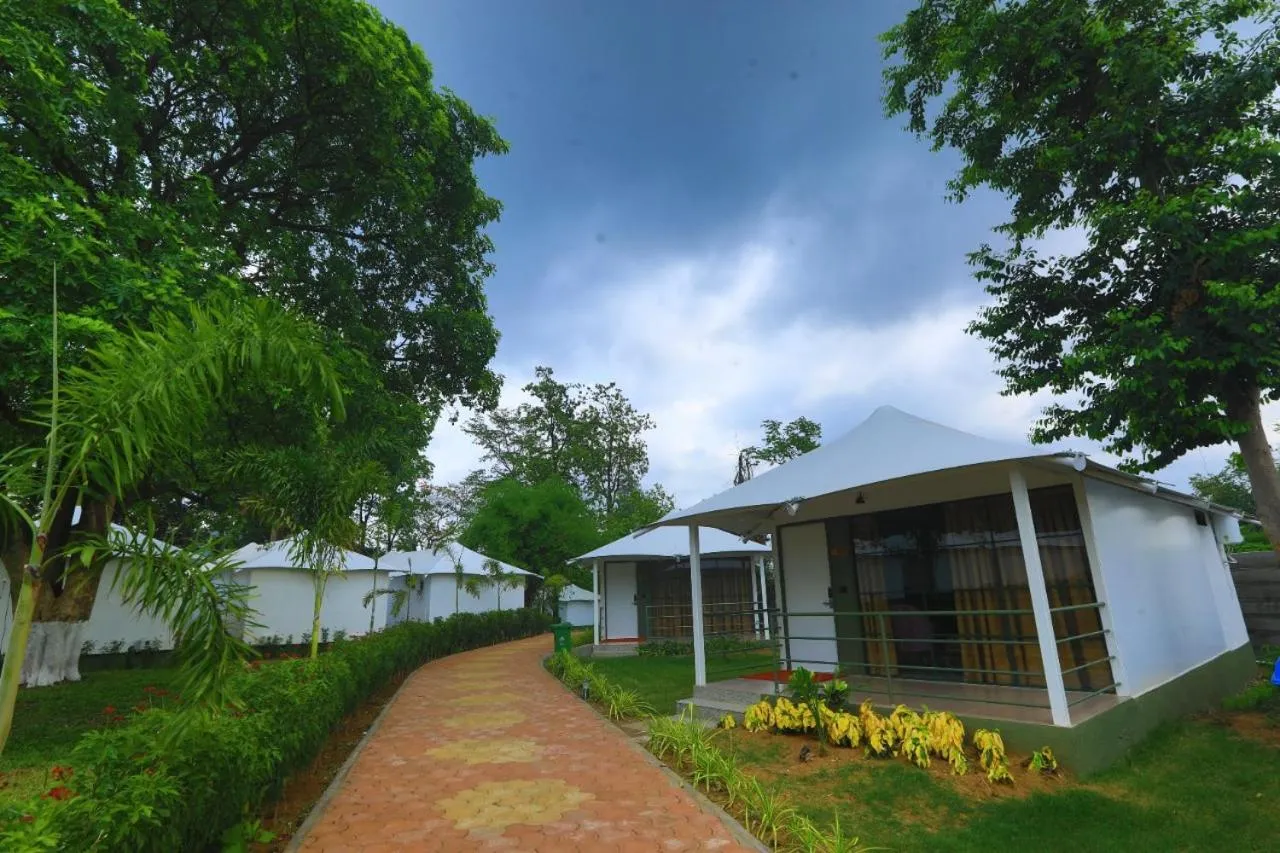 Garden view in White Feather Resort Kauncha